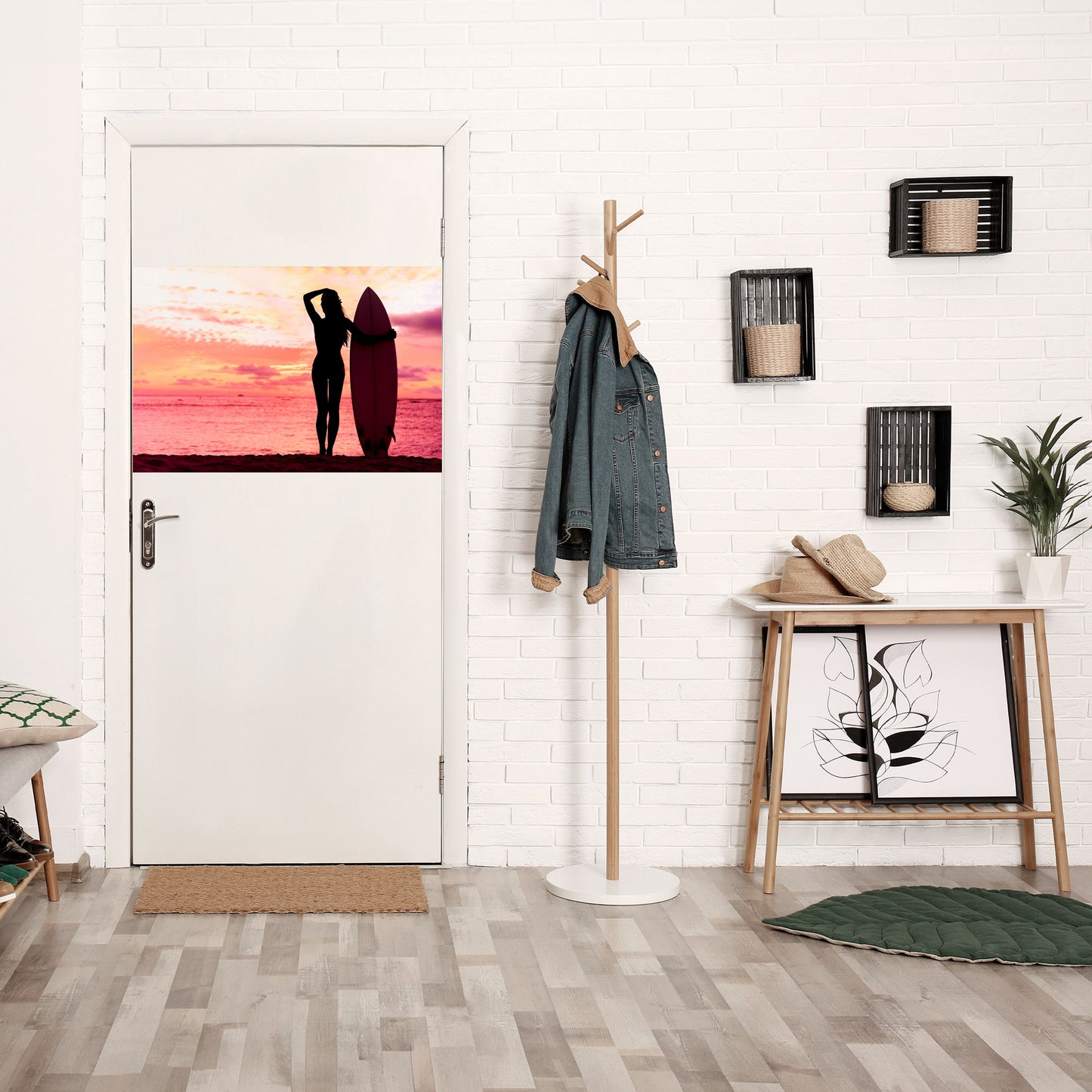Poster orizzontale staccabile e attaccabile SUNSET SURF SPIRIT