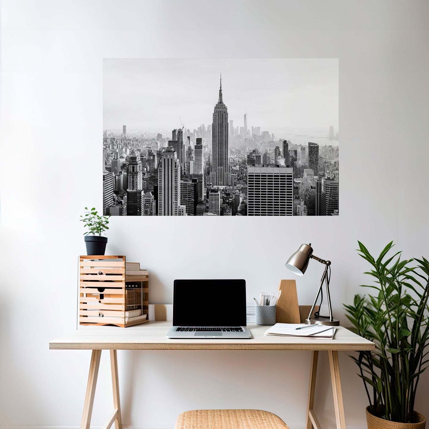 Poster orizzontale staccabile e attaccabile dell'EMPIRE STATE BUILDING