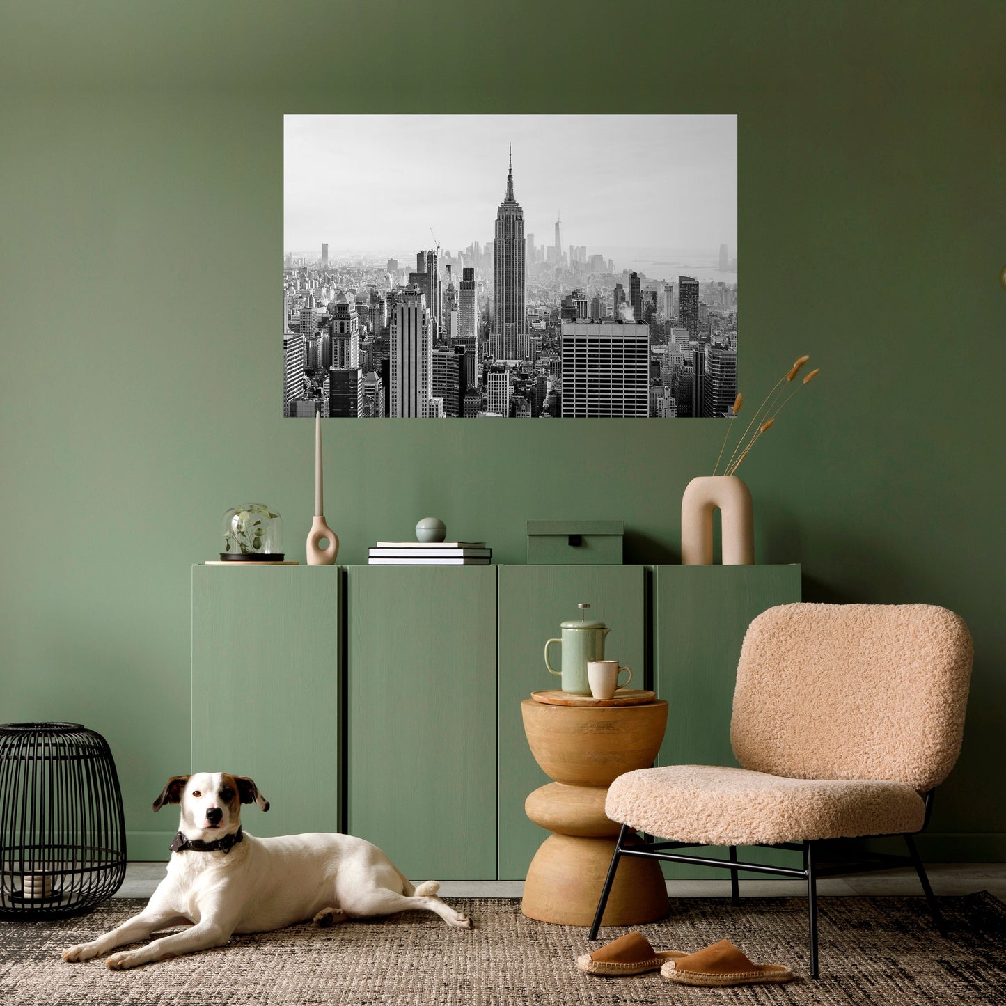 Poster orizzontale staccabile e attaccabile dell'EMPIRE STATE BUILDING