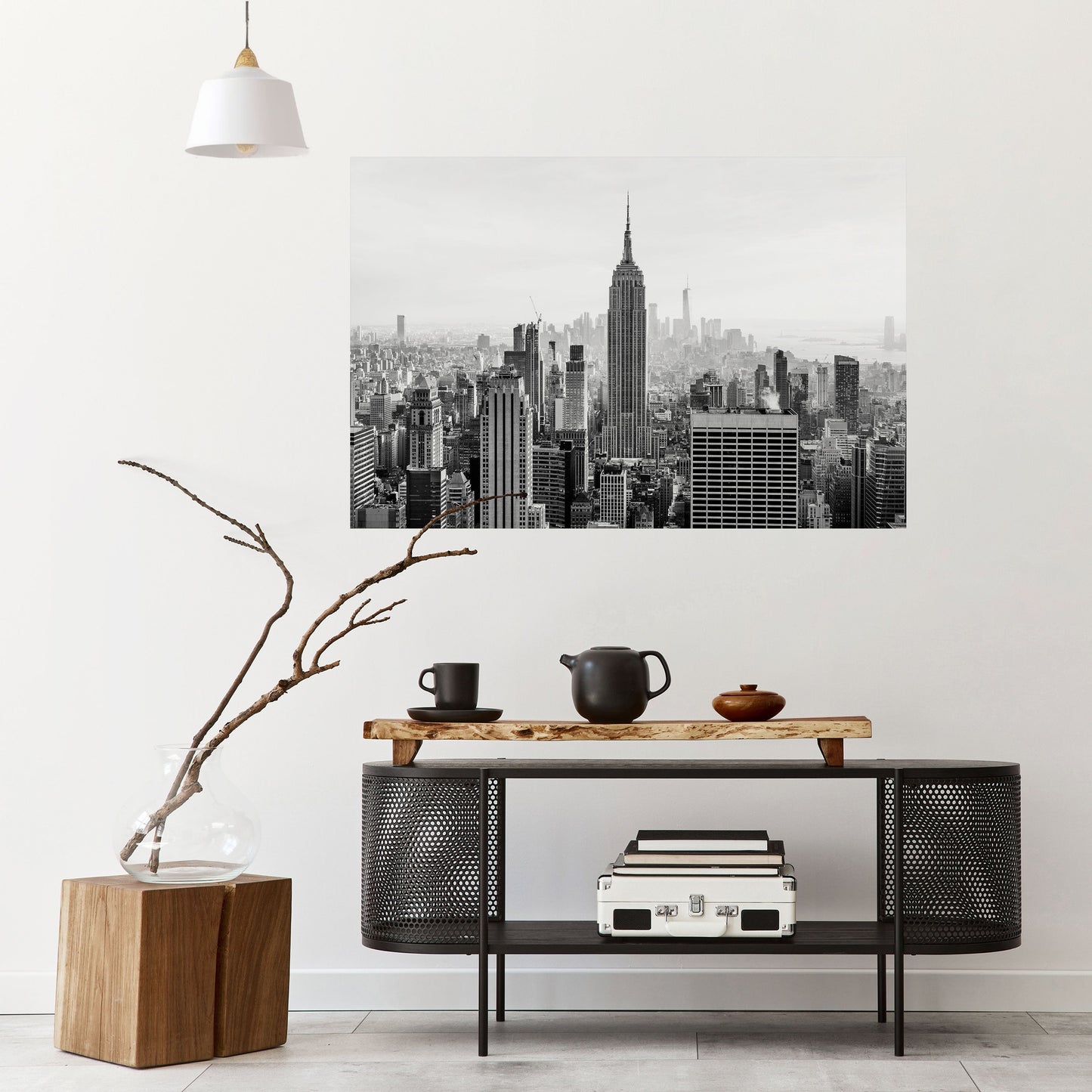 Poster orizzontale staccabile e attaccabile dell'EMPIRE STATE BUILDING