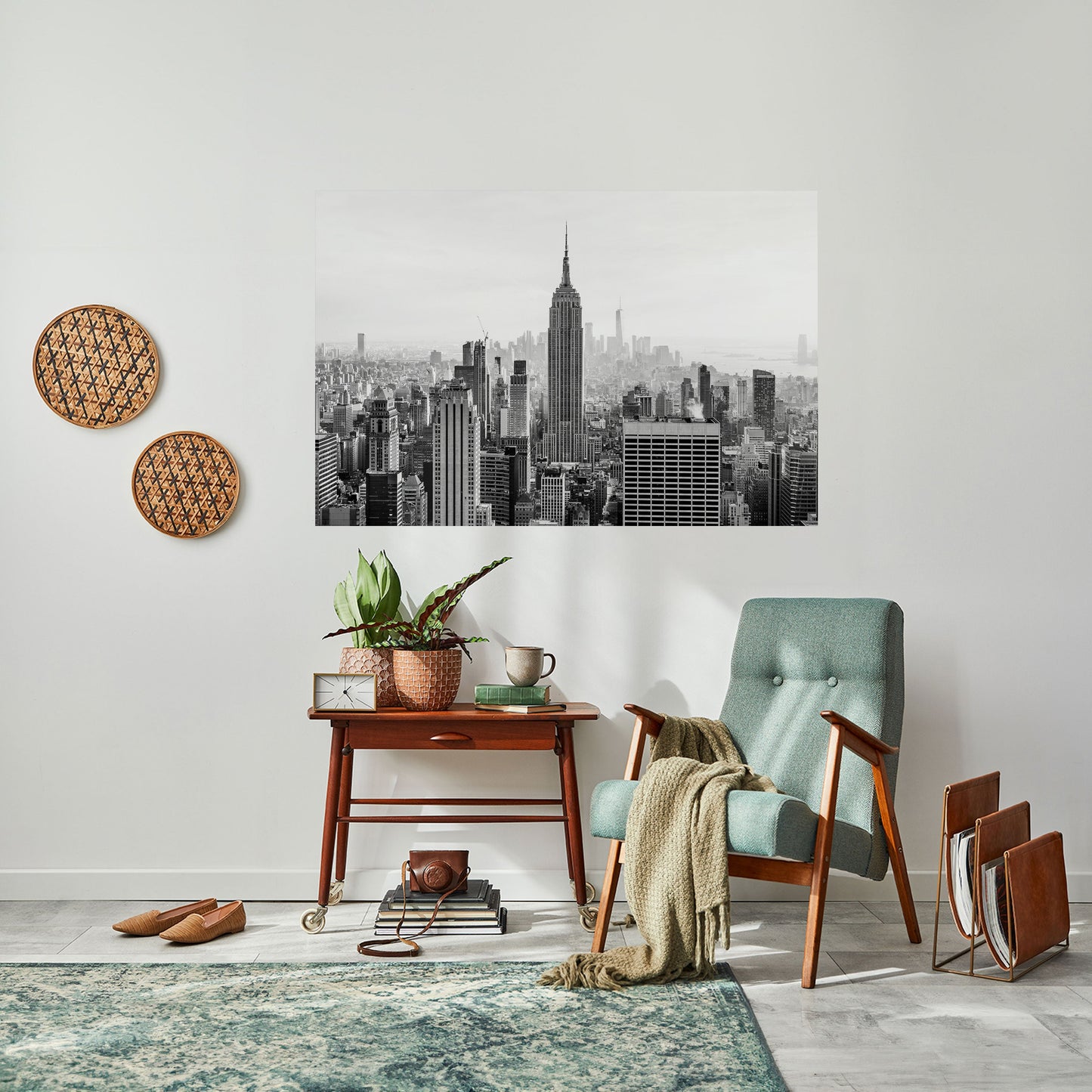 Poster orizzontale staccabile e attaccabile dell'EMPIRE STATE BUILDING