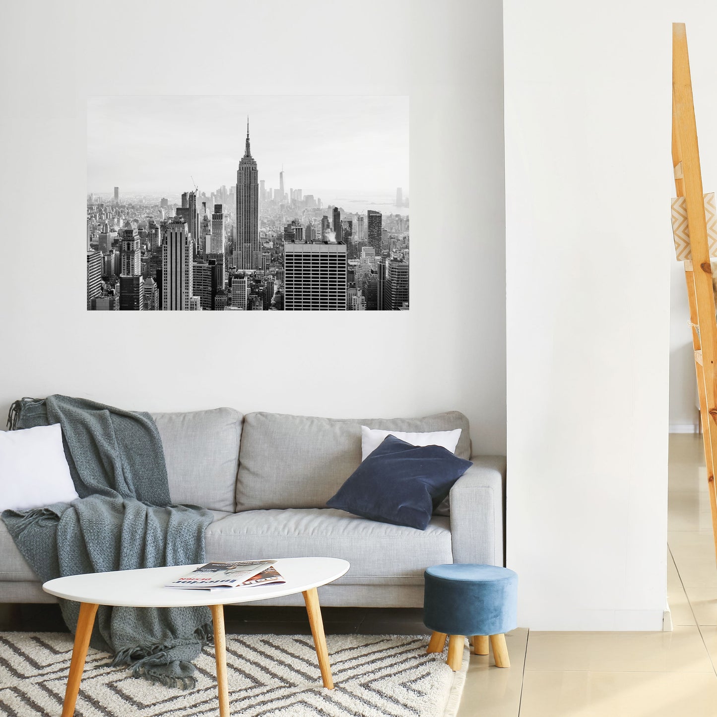 Poster orizzontale staccabile e attaccabile dell'EMPIRE STATE BUILDING