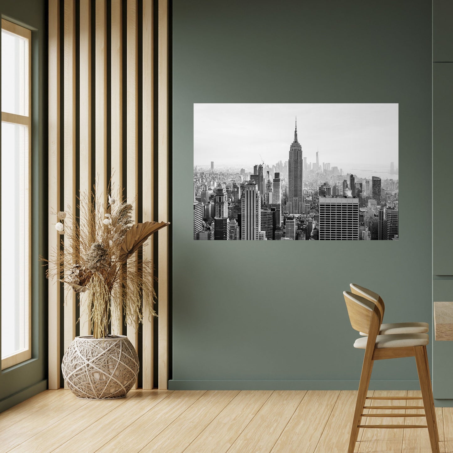 Poster orizzontale staccabile e attaccabile dell'EMPIRE STATE BUILDING