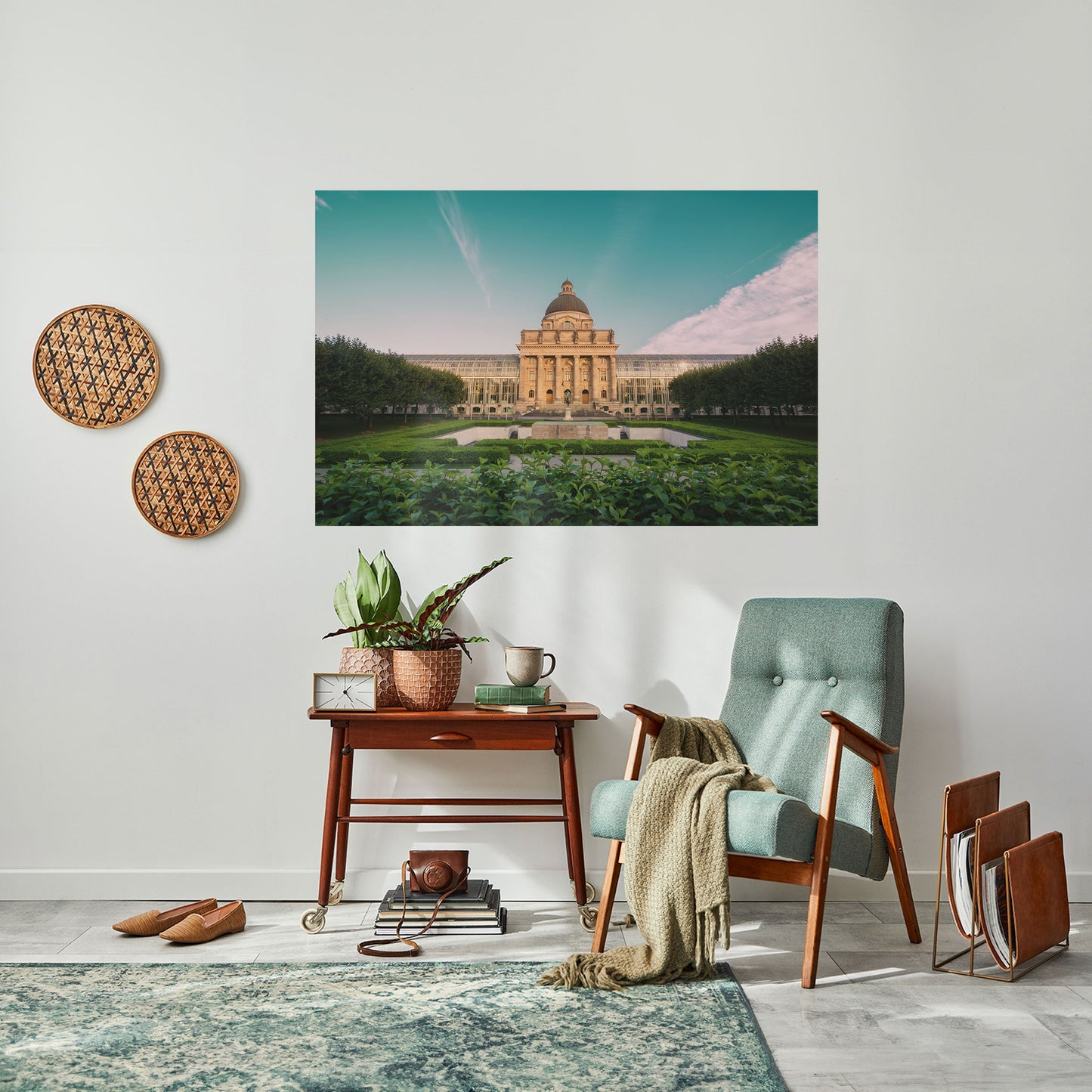 Poster orizzontale staccabile e attaccabile TRANQUIL PALACE VIEW