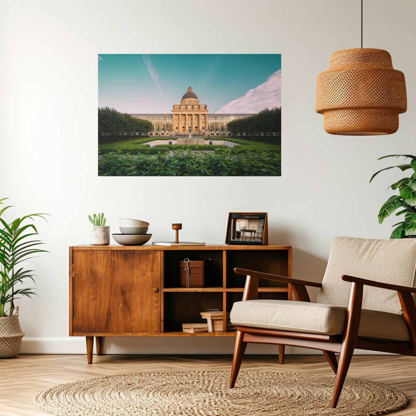 Poster orizzontale staccabile e attaccabile TRANQUIL PALACE VIEW