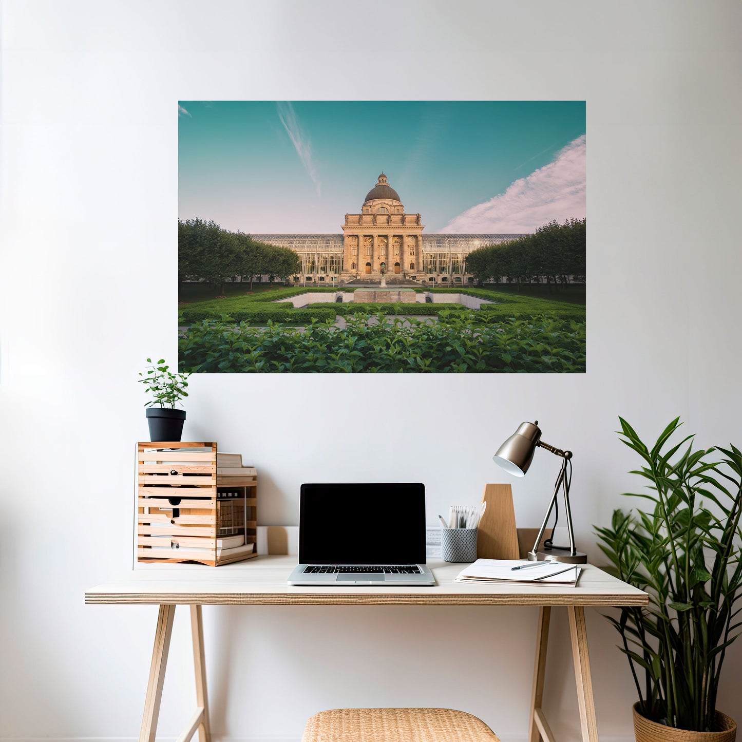 Poster orizzontale staccabile e attaccabile TRANQUIL PALACE VIEW
