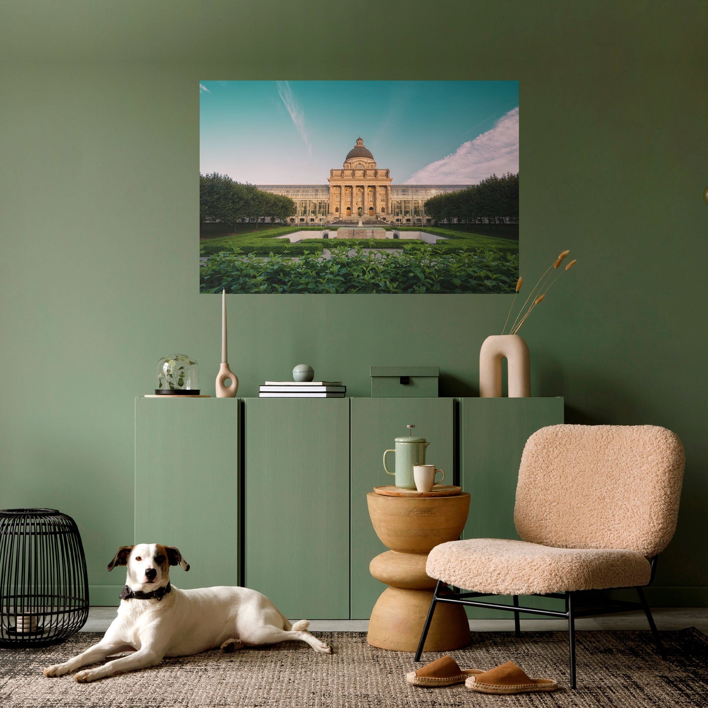 Poster orizzontale staccabile e attaccabile TRANQUIL PALACE VIEW