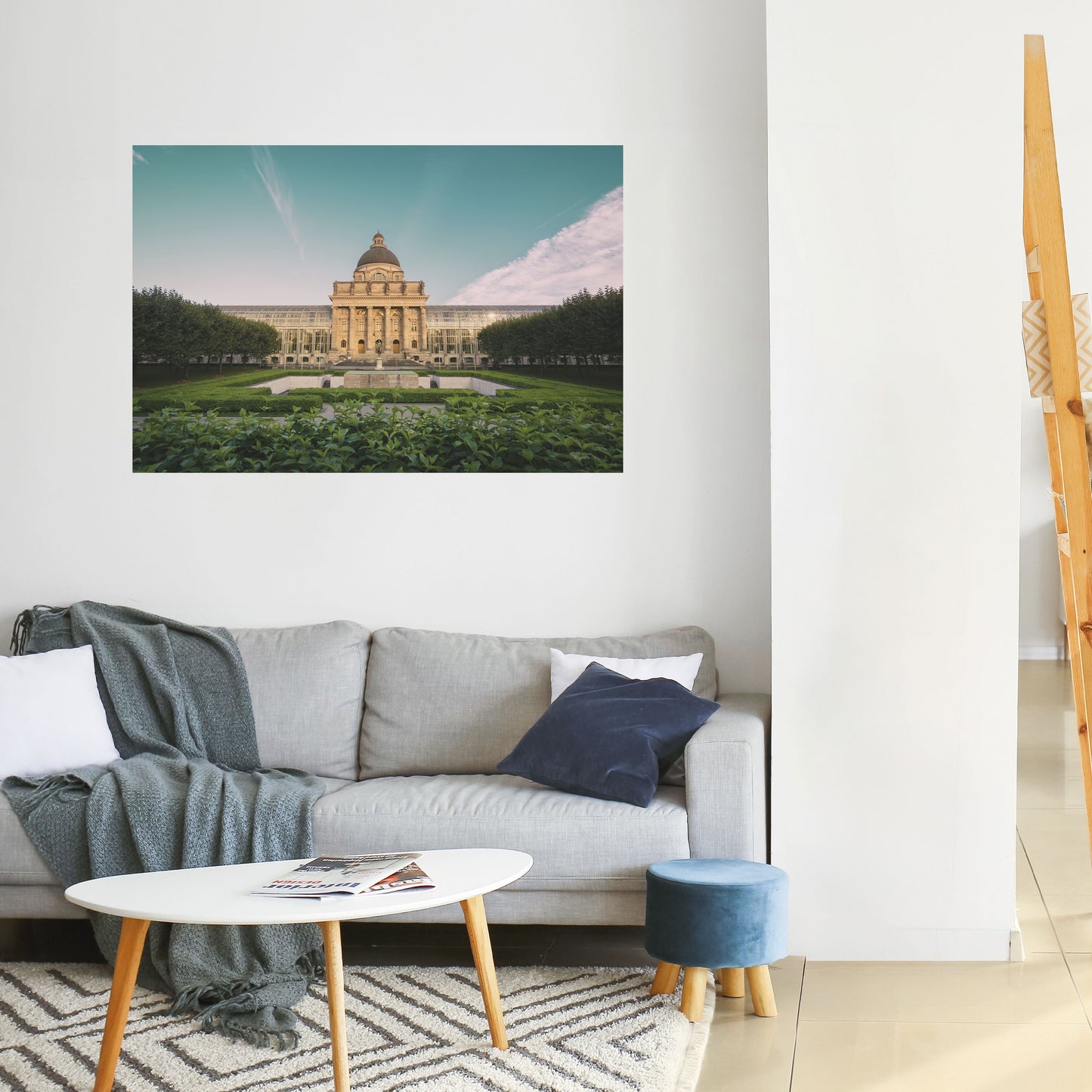 Poster orizzontale staccabile e attaccabile TRANQUIL PALACE VIEW