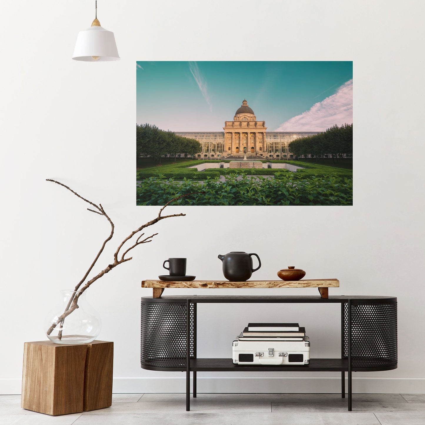 Poster orizzontale staccabile e attaccabile TRANQUIL PALACE VIEW