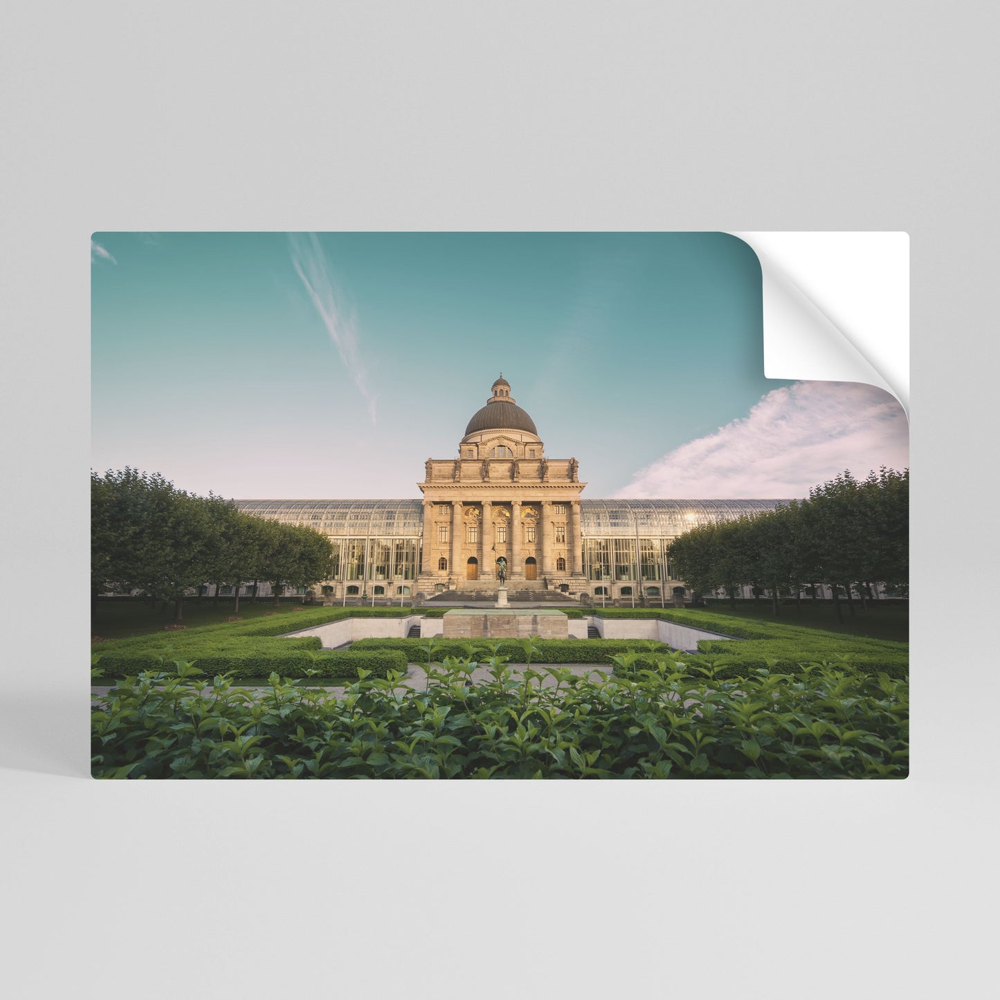 Poster orizzontale staccabile e attaccabile TRANQUIL PALACE VIEW
