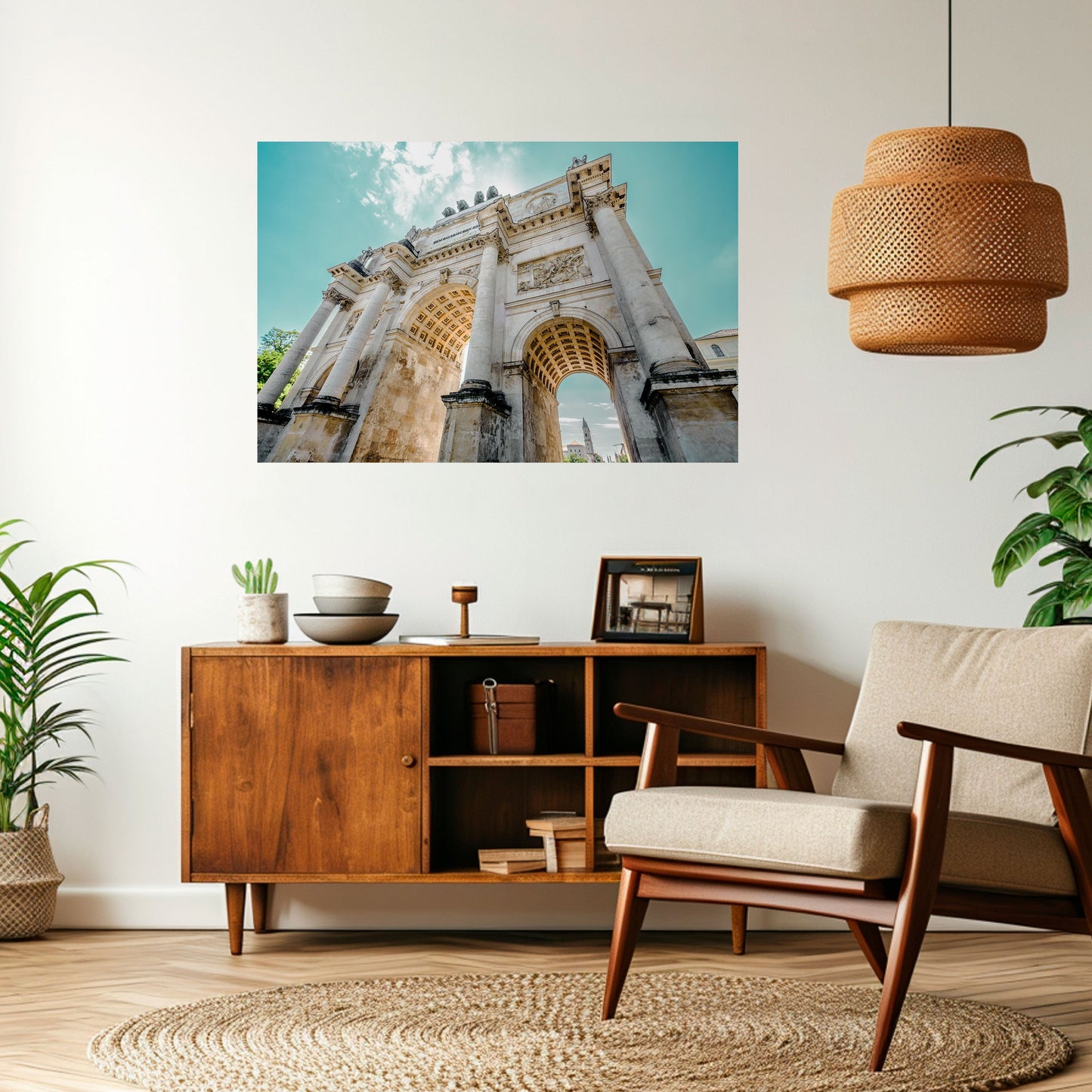 ELEGANZA ARCHITETTONICA Poster orizzontale staccabile e attaccabile
