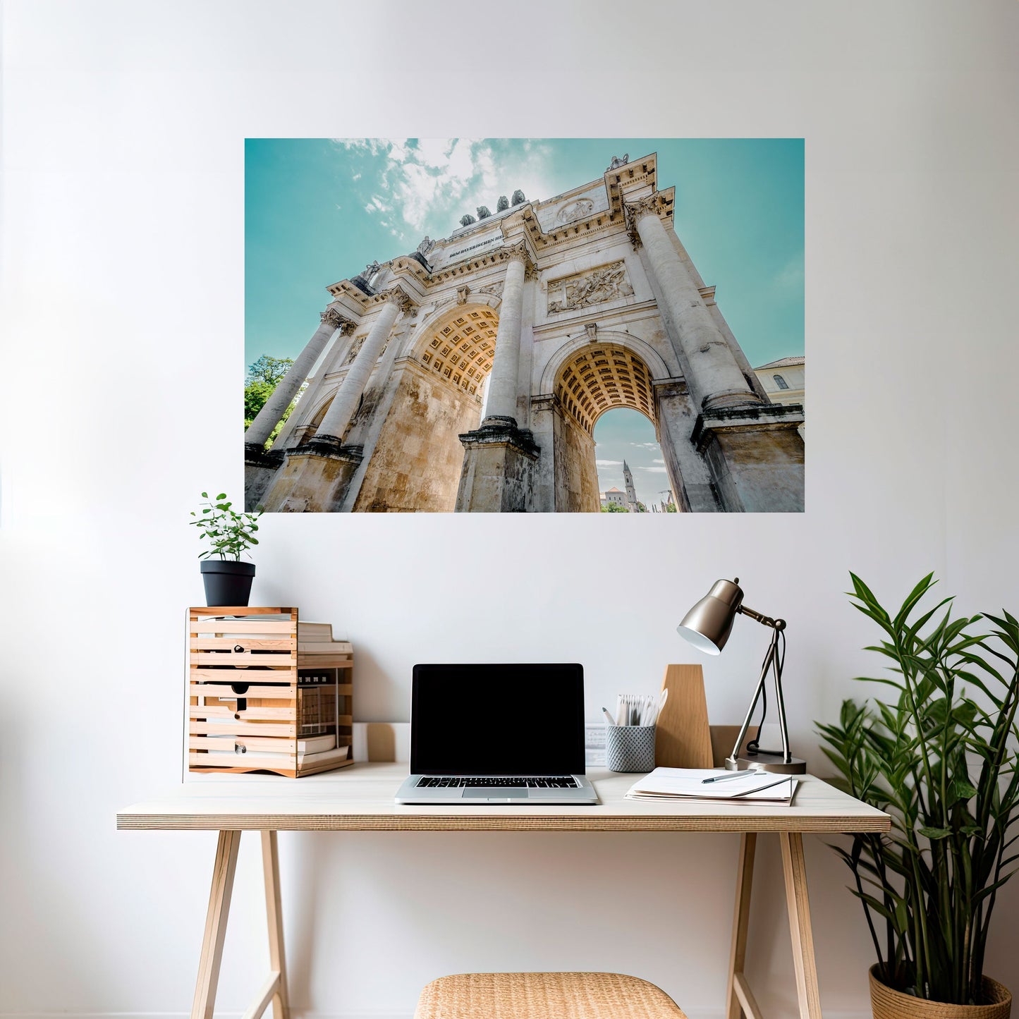 ELEGANZA ARCHITETTONICA Poster orizzontale staccabile e attaccabile