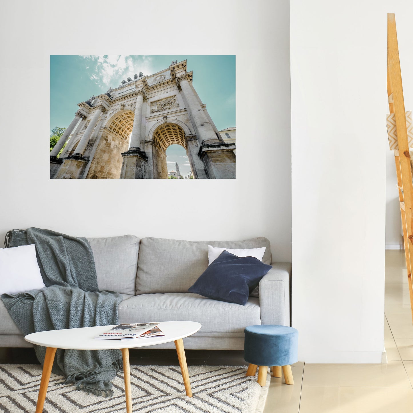 ELEGANZA ARCHITETTONICA Poster orizzontale staccabile e attaccabile