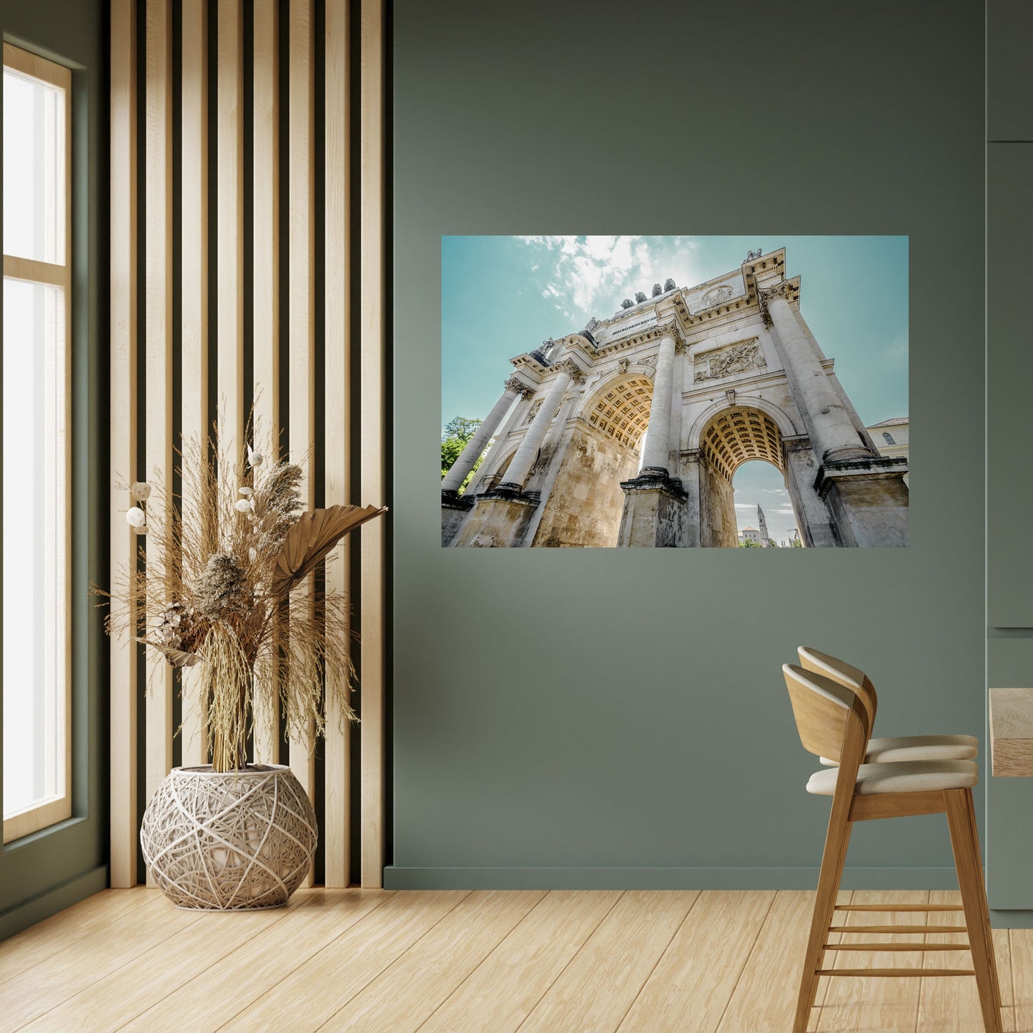ELEGANZA ARCHITETTONICA Poster orizzontale staccabile e attaccabile