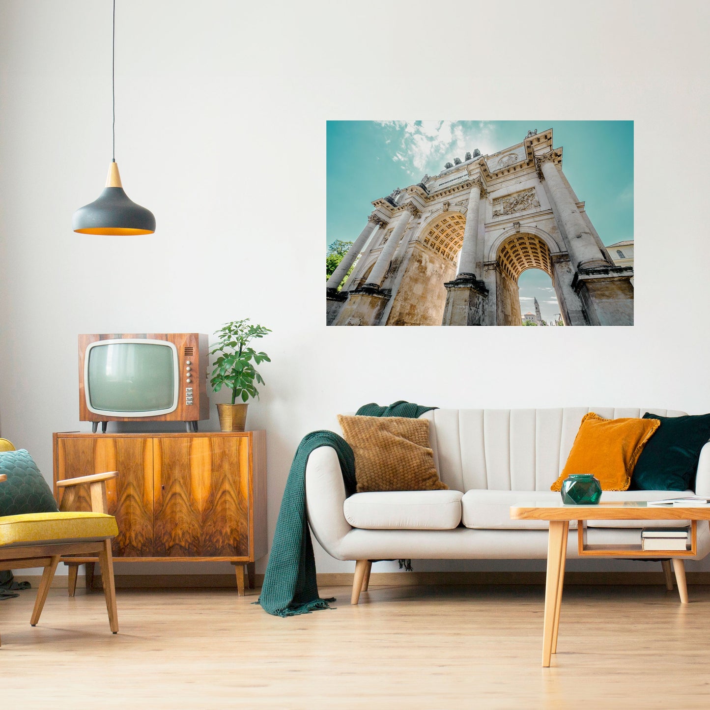 ELEGANZA ARCHITETTONICA Poster orizzontale staccabile e attaccabile