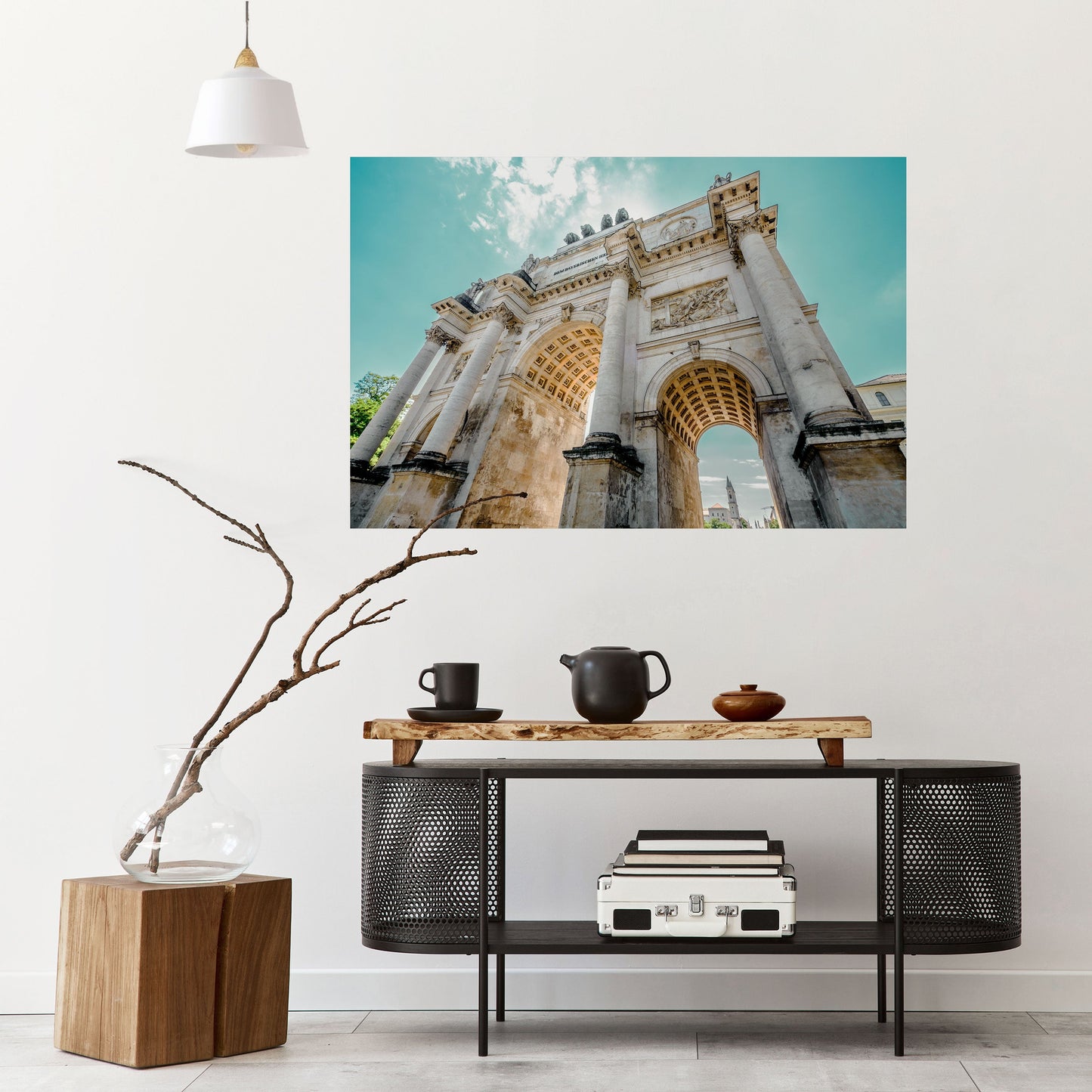 ELEGANZA ARCHITETTONICA Poster orizzontale staccabile e attaccabile