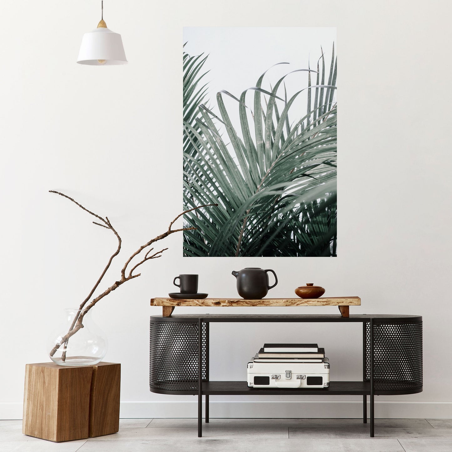 Poster verticale staccabile e attaccabile "PALM WHISPERS"
