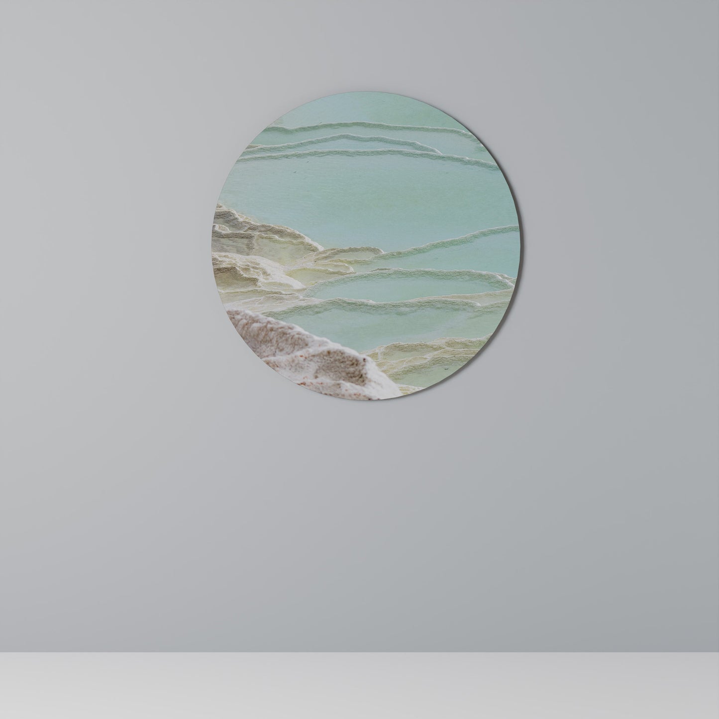 Arte murale rotonda AQUAMARINE WHISPERS