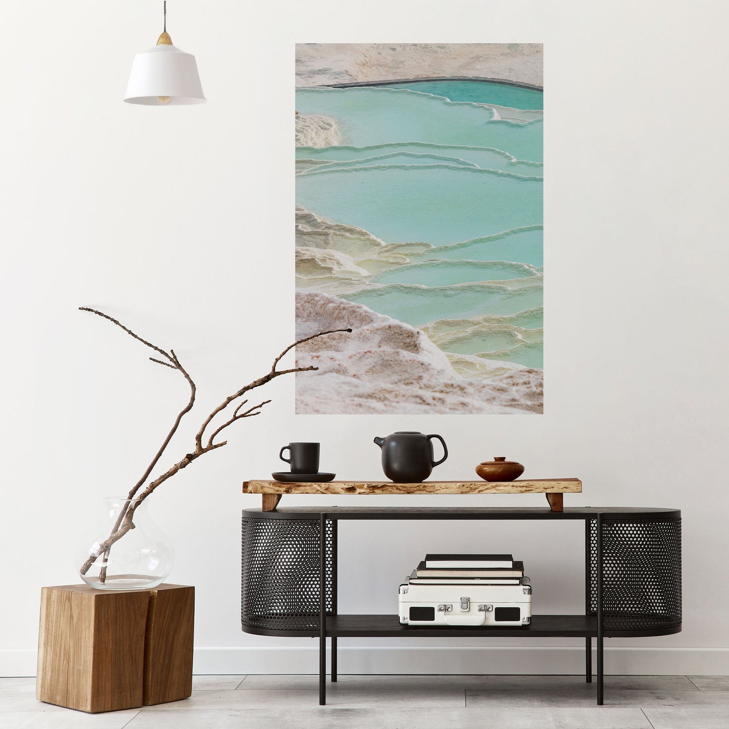 Poster verticale staccabile e attaccabile "AQUAMARINE WHISPERS"