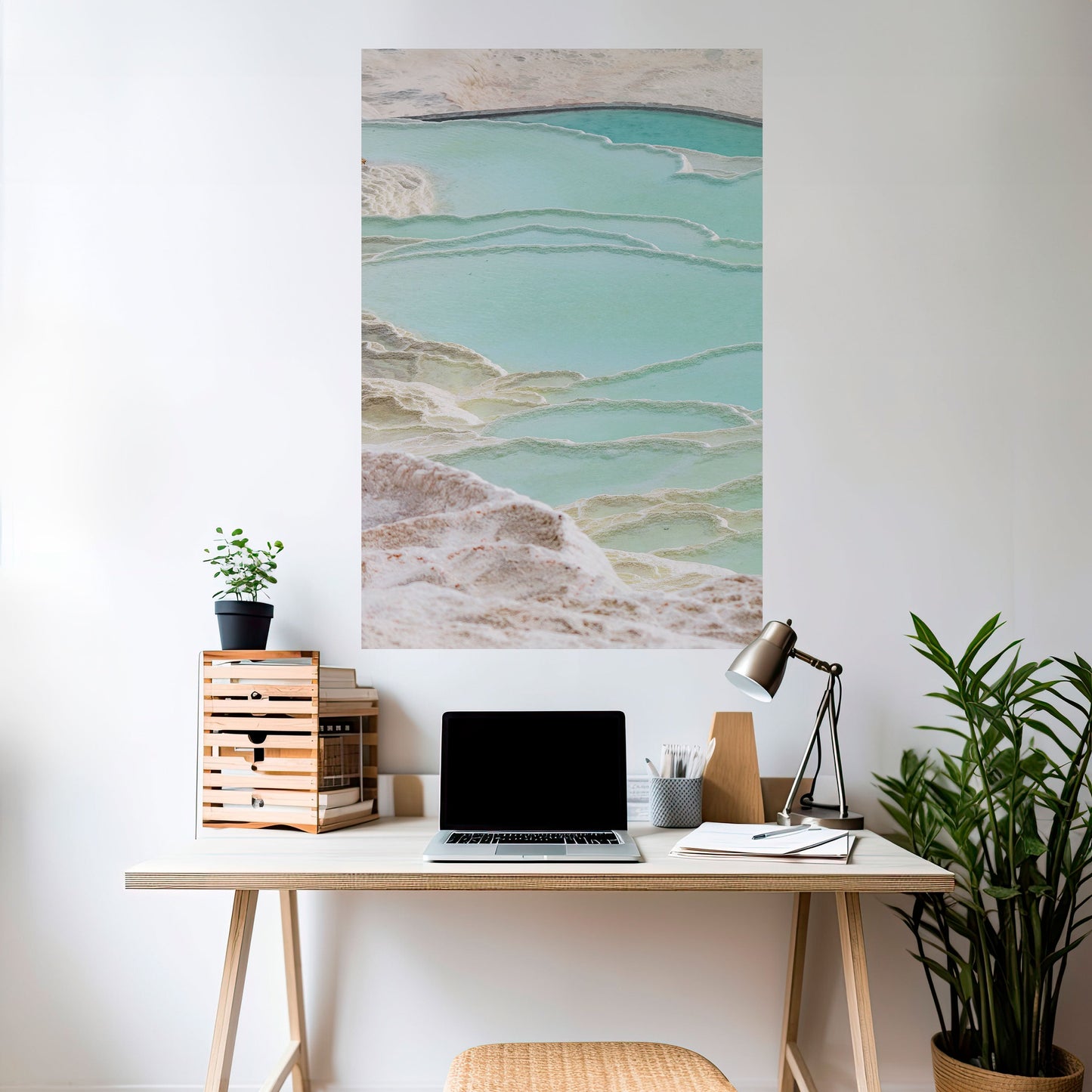 Poster verticale staccabile e attaccabile "AQUAMARINE WHISPERS"