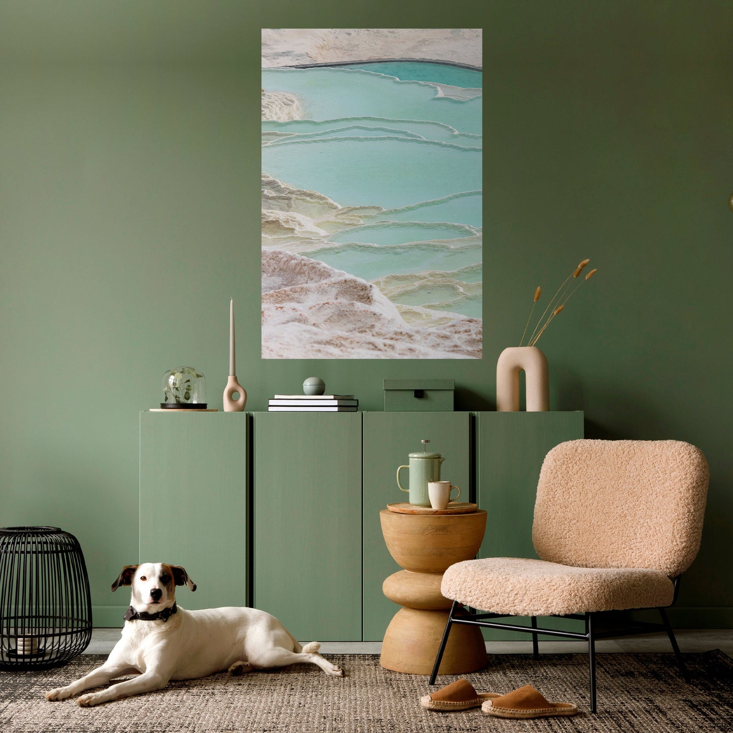 Poster verticale staccabile e attaccabile "AQUAMARINE WHISPERS"