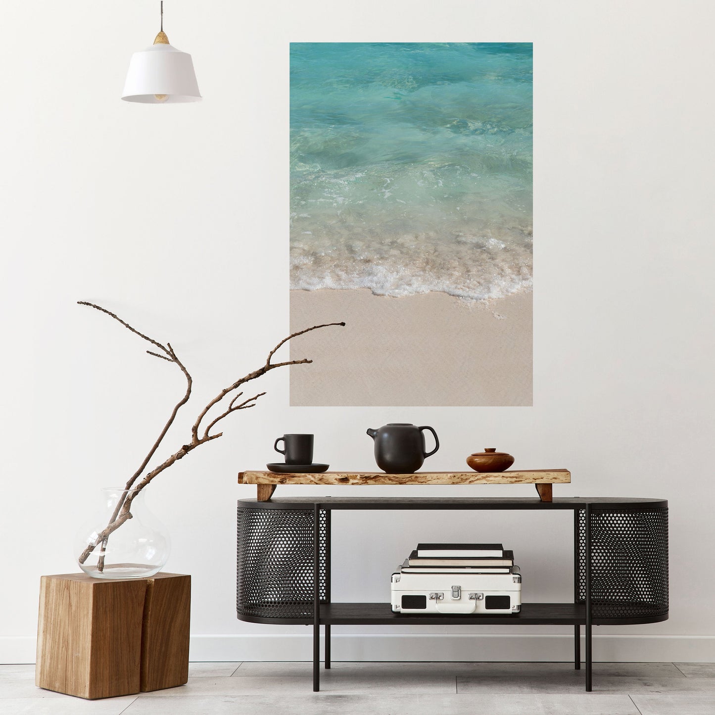 SERENITÀ SULLA RIVA Poster verticale staccabile e attaccabile