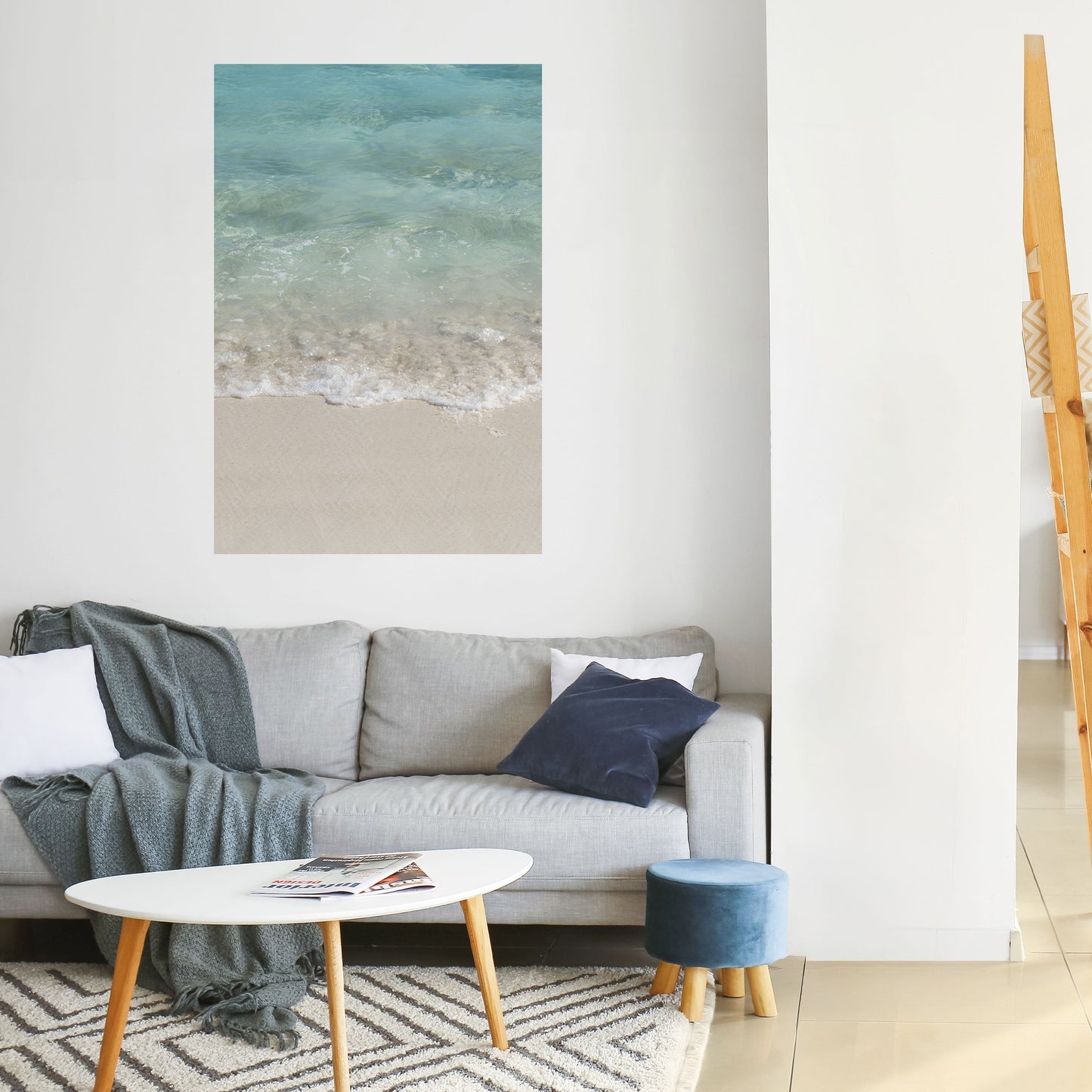SERENITÀ SULLA RIVA Poster verticale staccabile e attaccabile