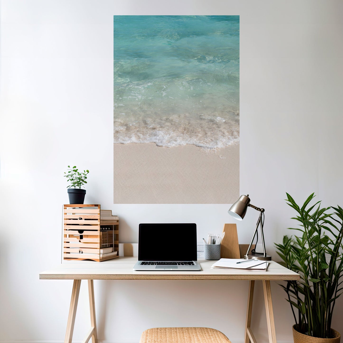 SERENITÀ SULLA RIVA Poster verticale staccabile e attaccabile