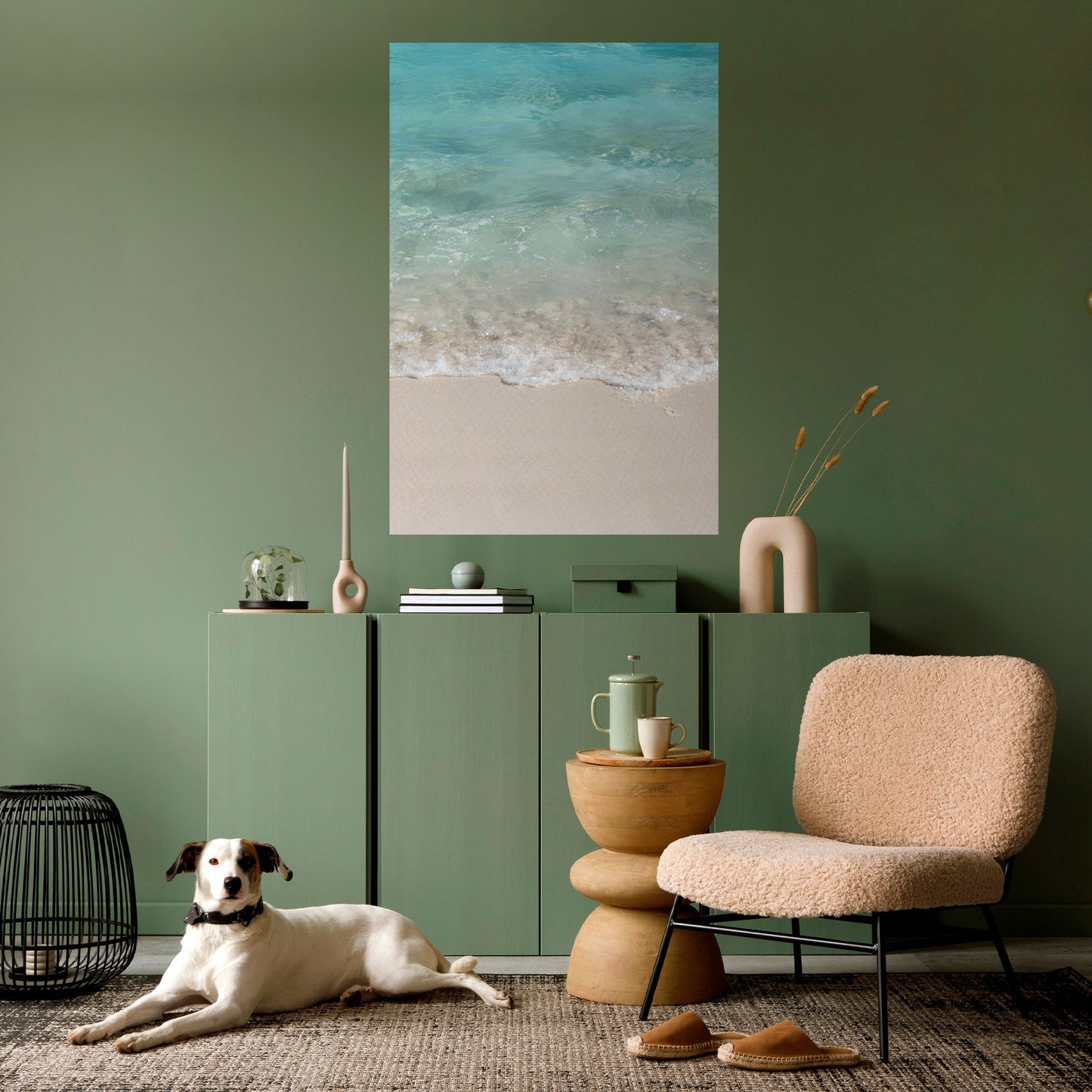 SERENITÀ SULLA RIVA Poster verticale staccabile e attaccabile