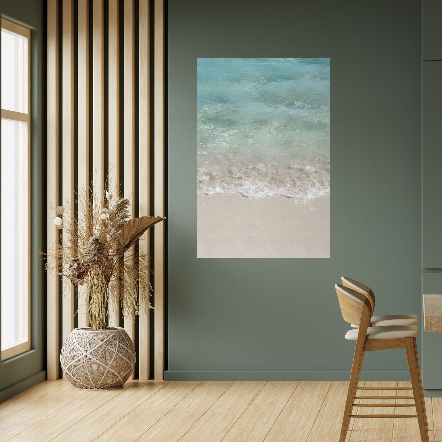 SERENITÀ SULLA RIVA Poster verticale staccabile e attaccabile