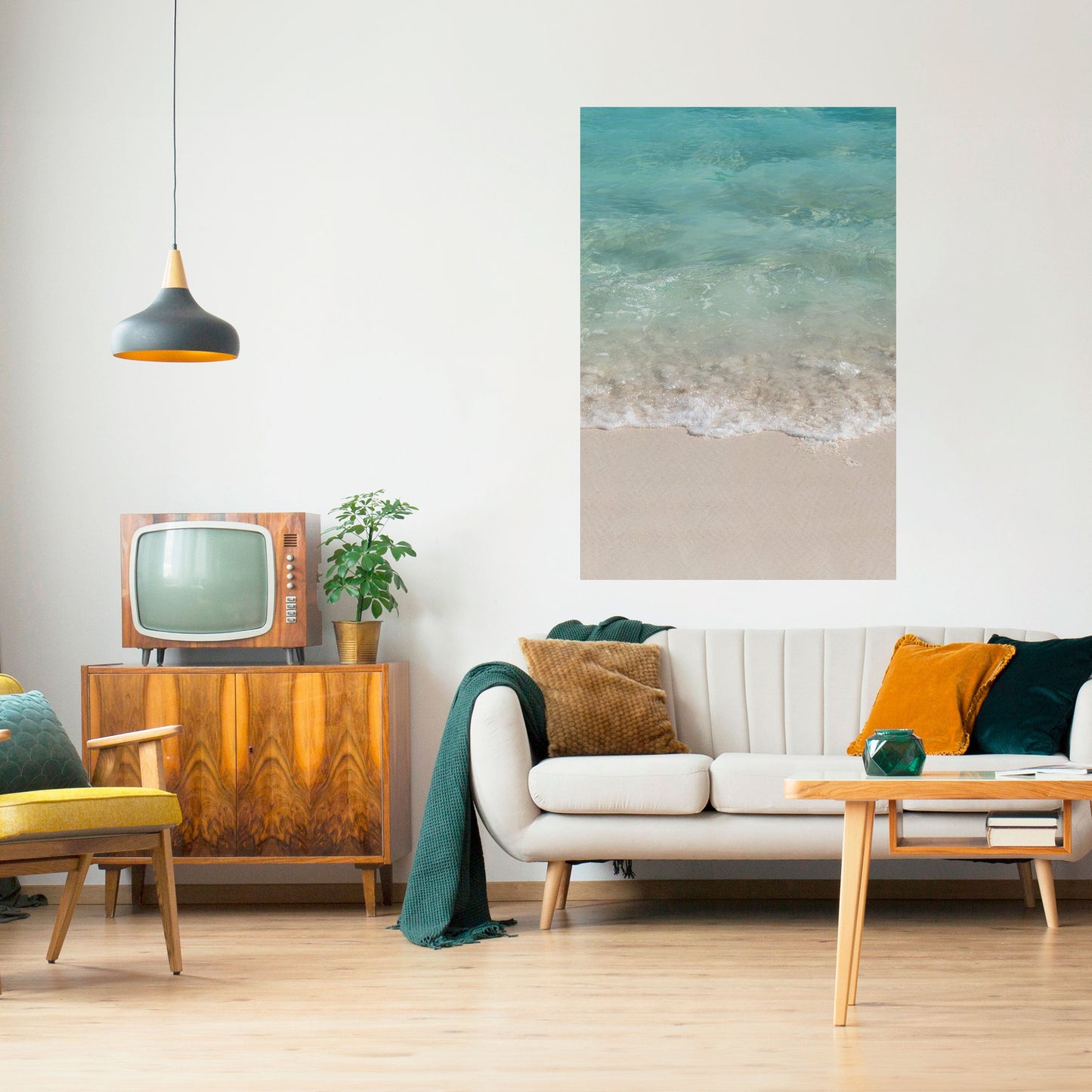 SERENITÀ SULLA RIVA Poster verticale staccabile e attaccabile