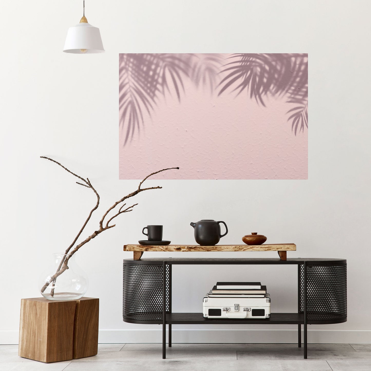 Poster orizzontale staccabile e attaccabile PALM SHADOWS DANCE