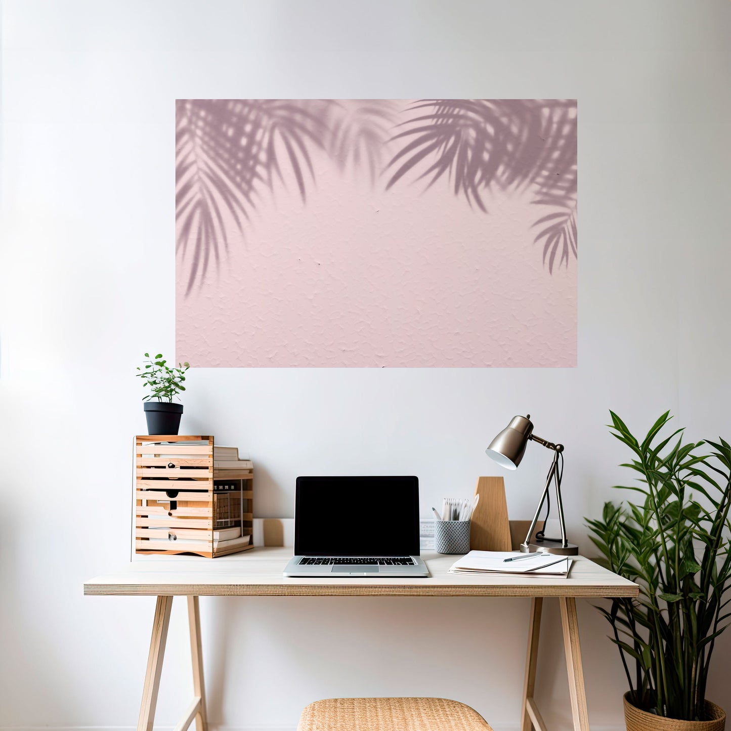 Poster orizzontale staccabile e attaccabile PALM SHADOWS DANCE