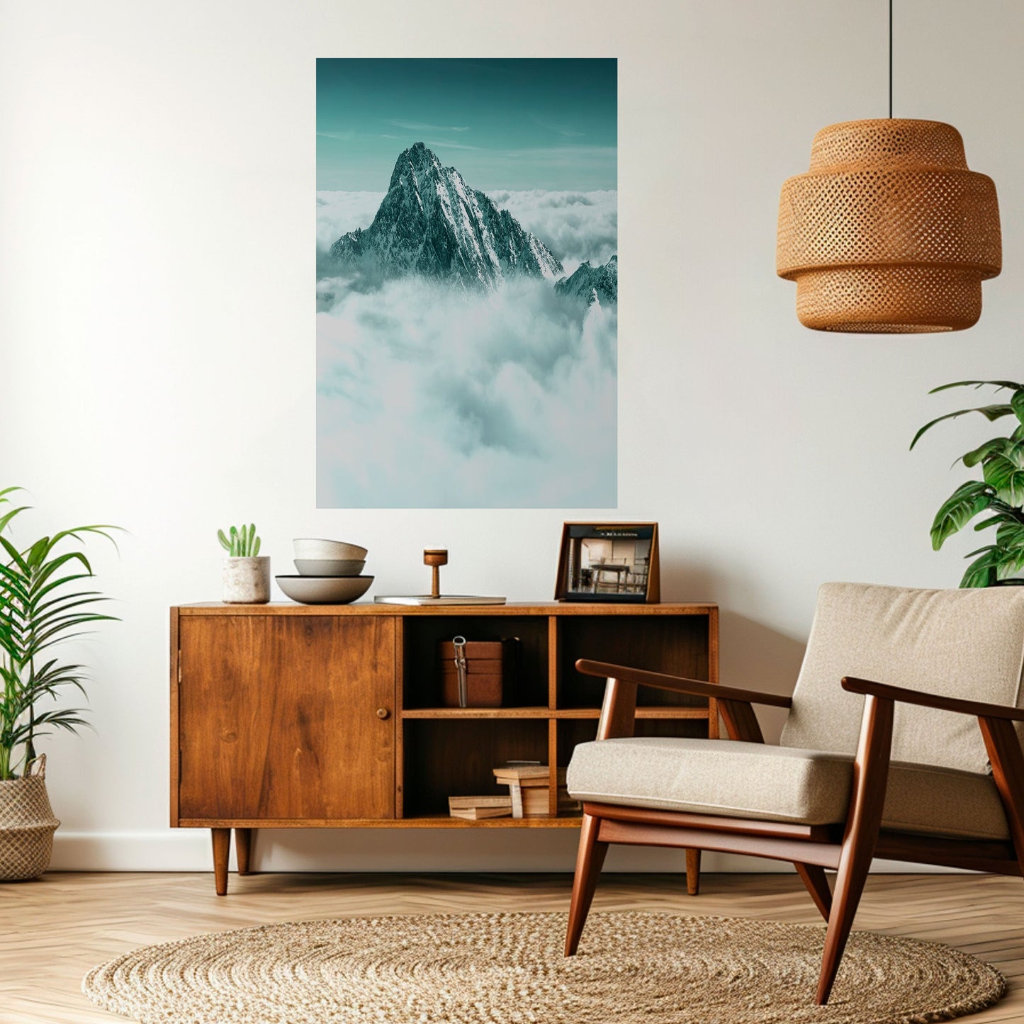 Poster verticale staccabile e attaccabile CLOUD-KISSED PEAK