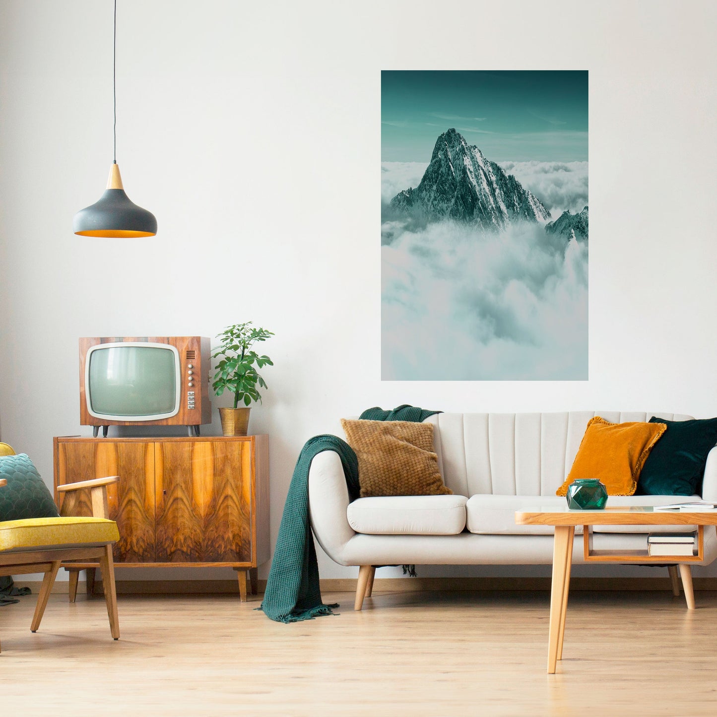 Poster verticale staccabile e attaccabile CLOUD-KISSED PEAK
