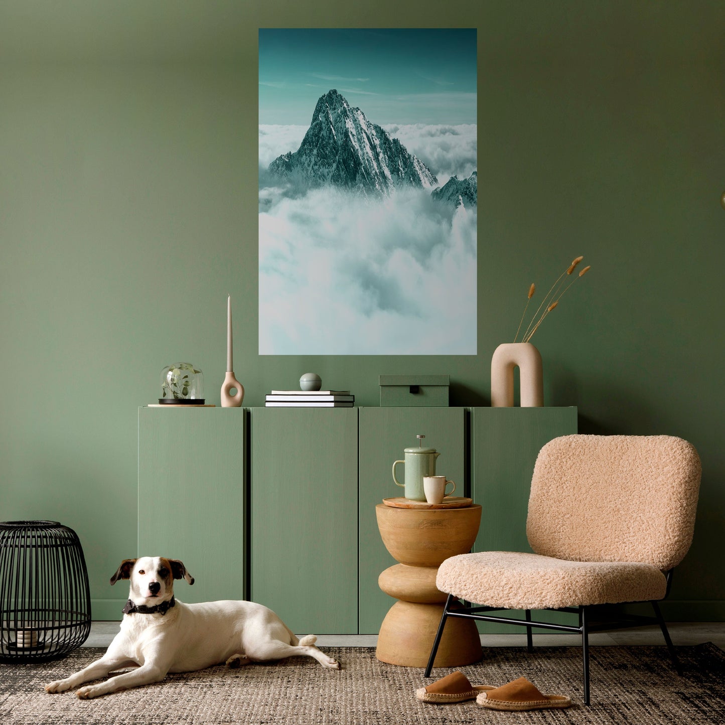 Poster verticale staccabile e attaccabile CLOUD-KISSED PEAK