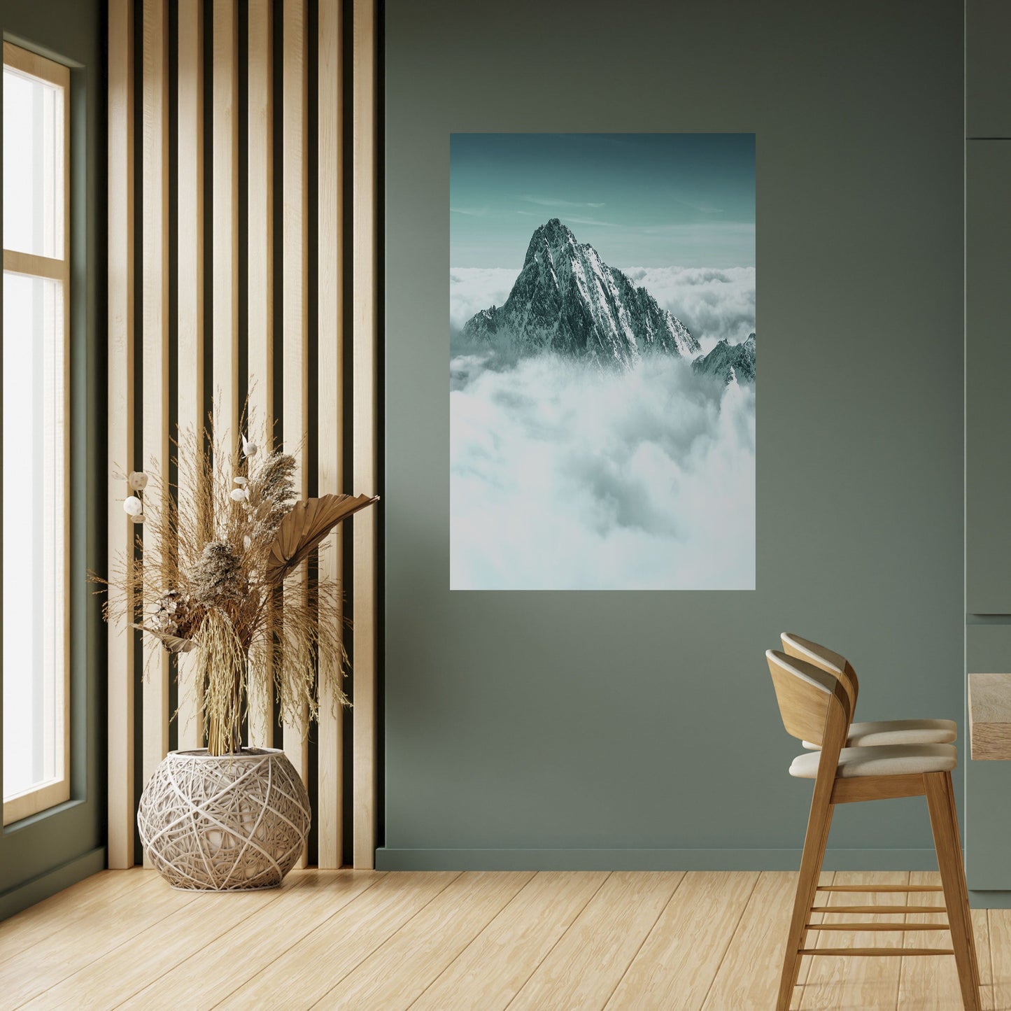 Poster verticale staccabile e attaccabile CLOUD-KISSED PEAK
