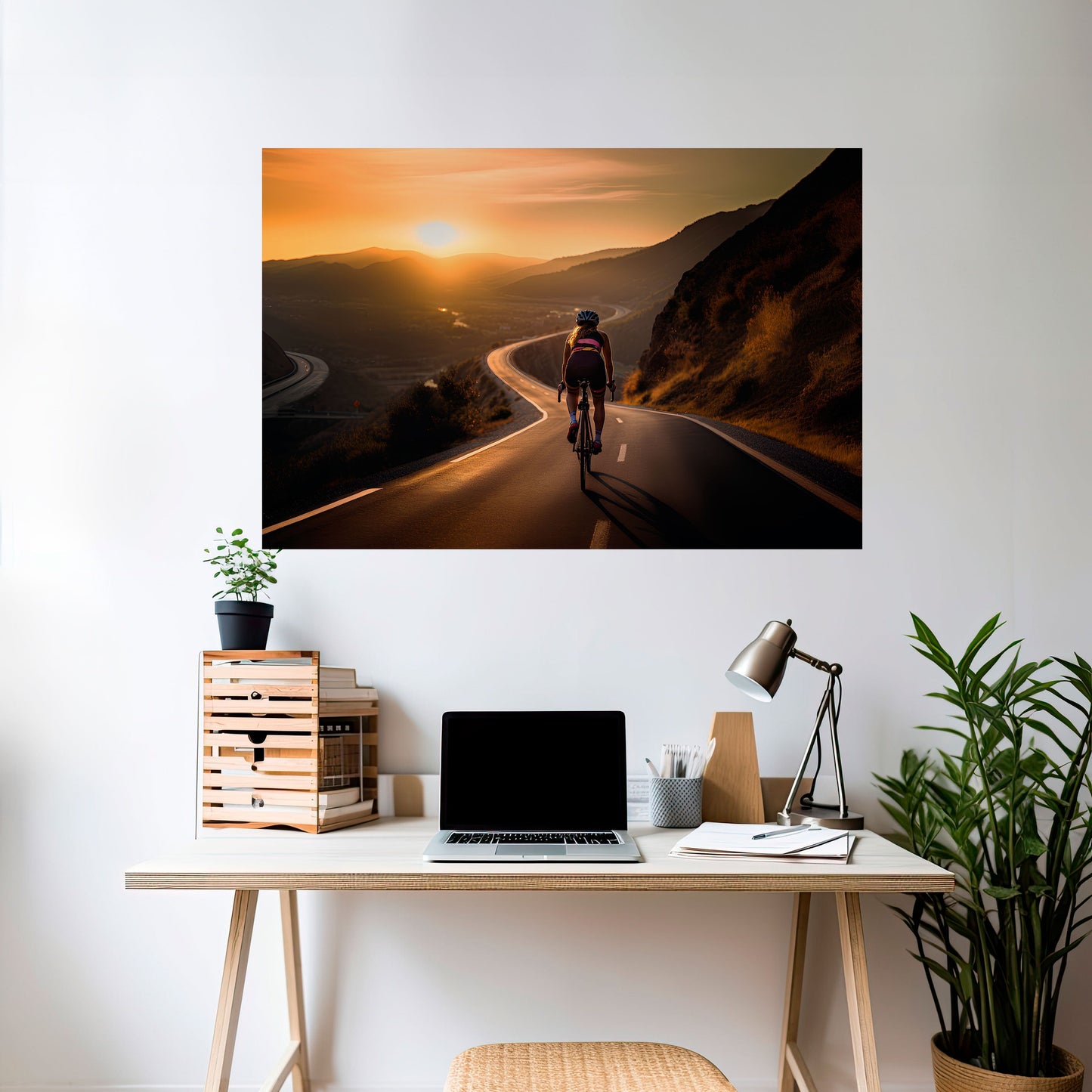 RIDE INTO GOLD - Poster orizzontale staccabile e attaccabile