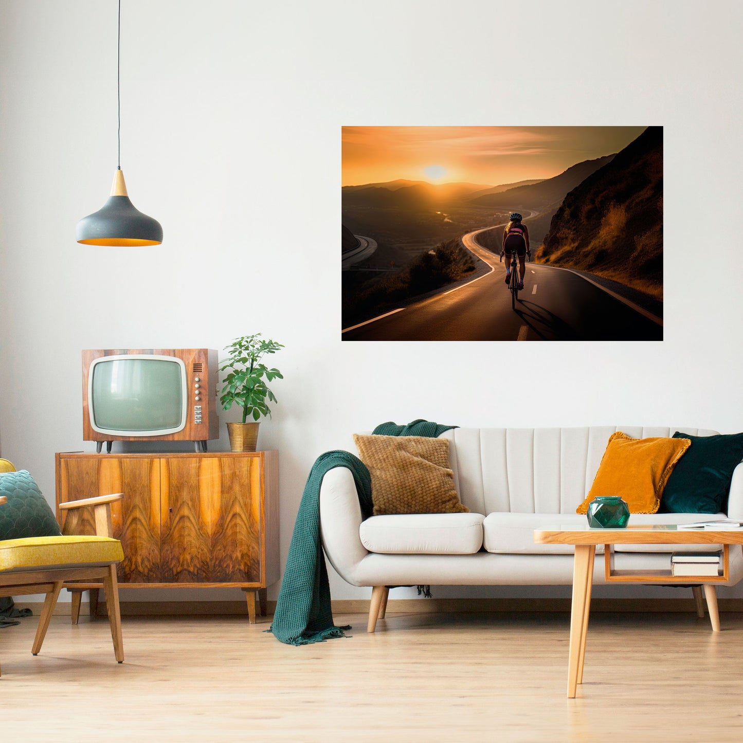 RIDE INTO GOLD - Poster orizzontale staccabile e attaccabile