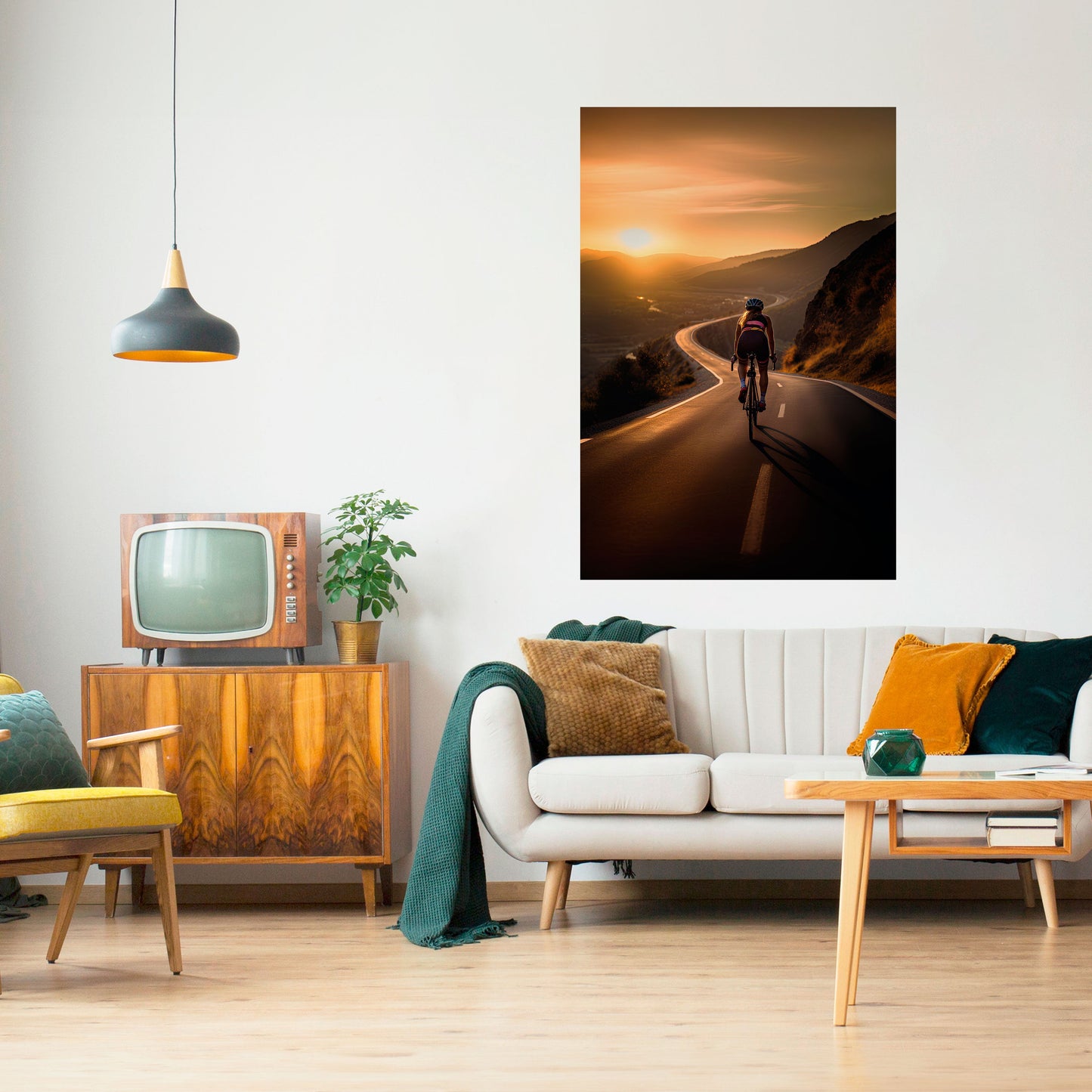 RIDE INTO GOLD - Poster verticale staccabile e attaccabile