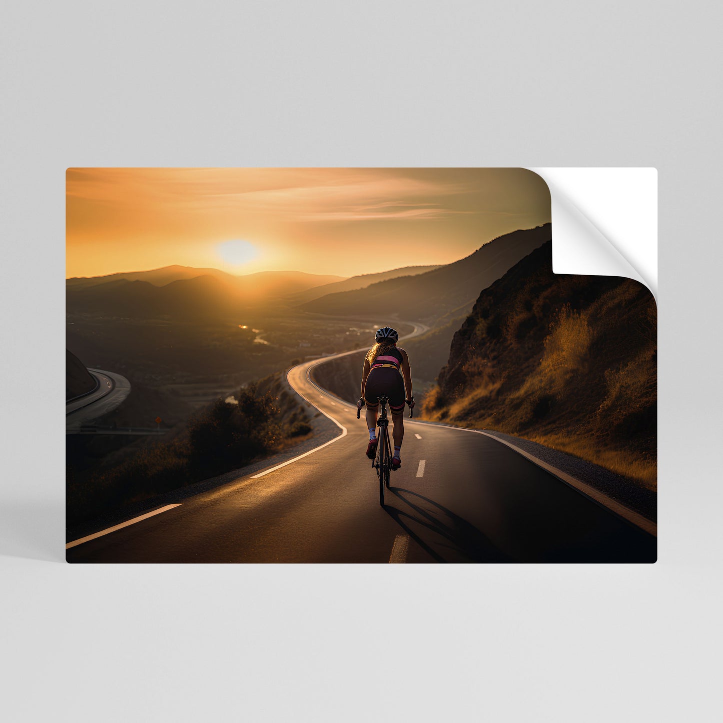 RIDE INTO GOLD - Poster orizzontale staccabile e attaccabile