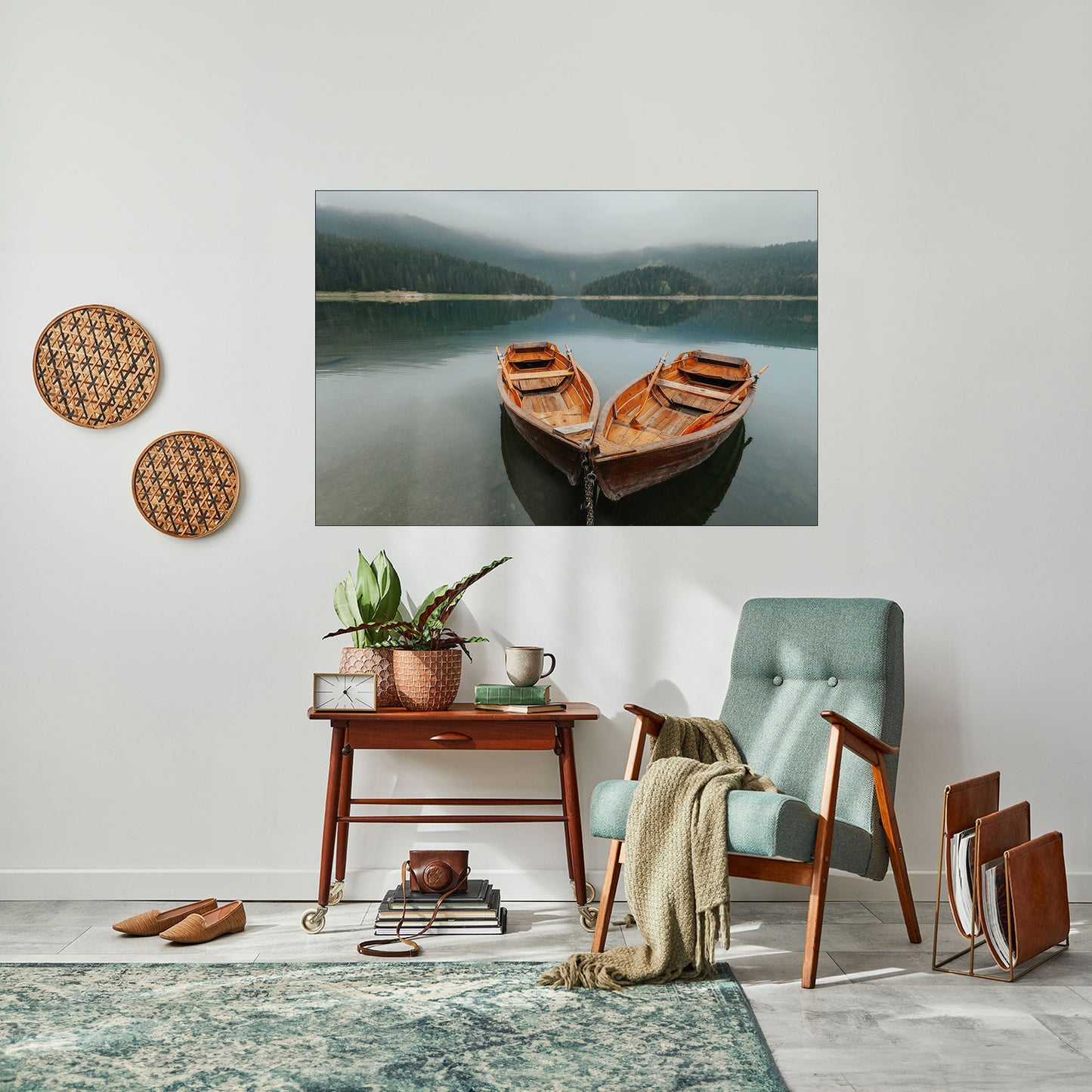 Poster orizzontale staccabile e attaccabile HARMONY OF BOATS