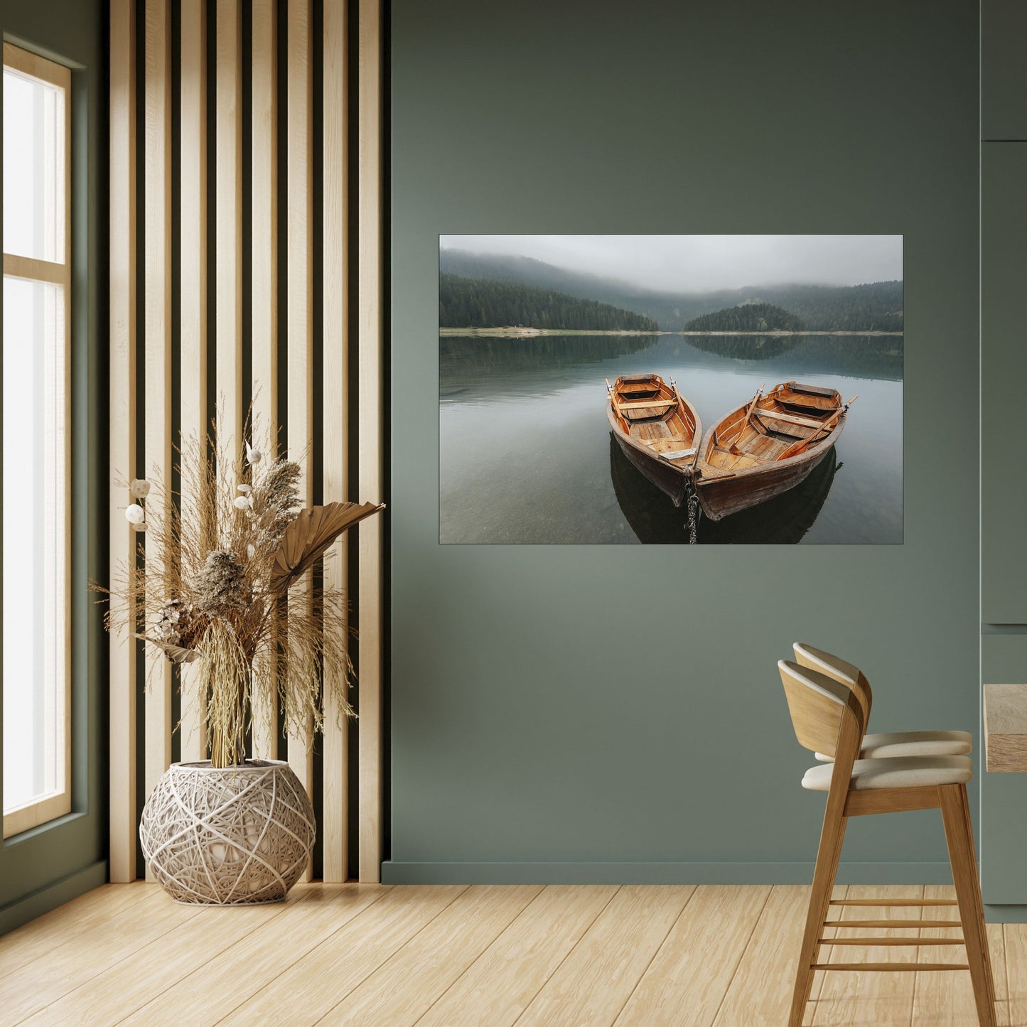 Poster orizzontale staccabile e attaccabile HARMONY OF BOATS
