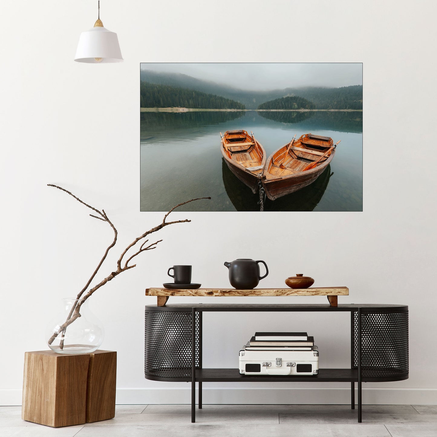Poster orizzontale staccabile e attaccabile HARMONY OF BOATS