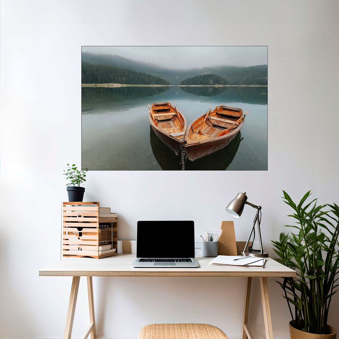 Poster orizzontale staccabile e attaccabile HARMONY OF BOATS