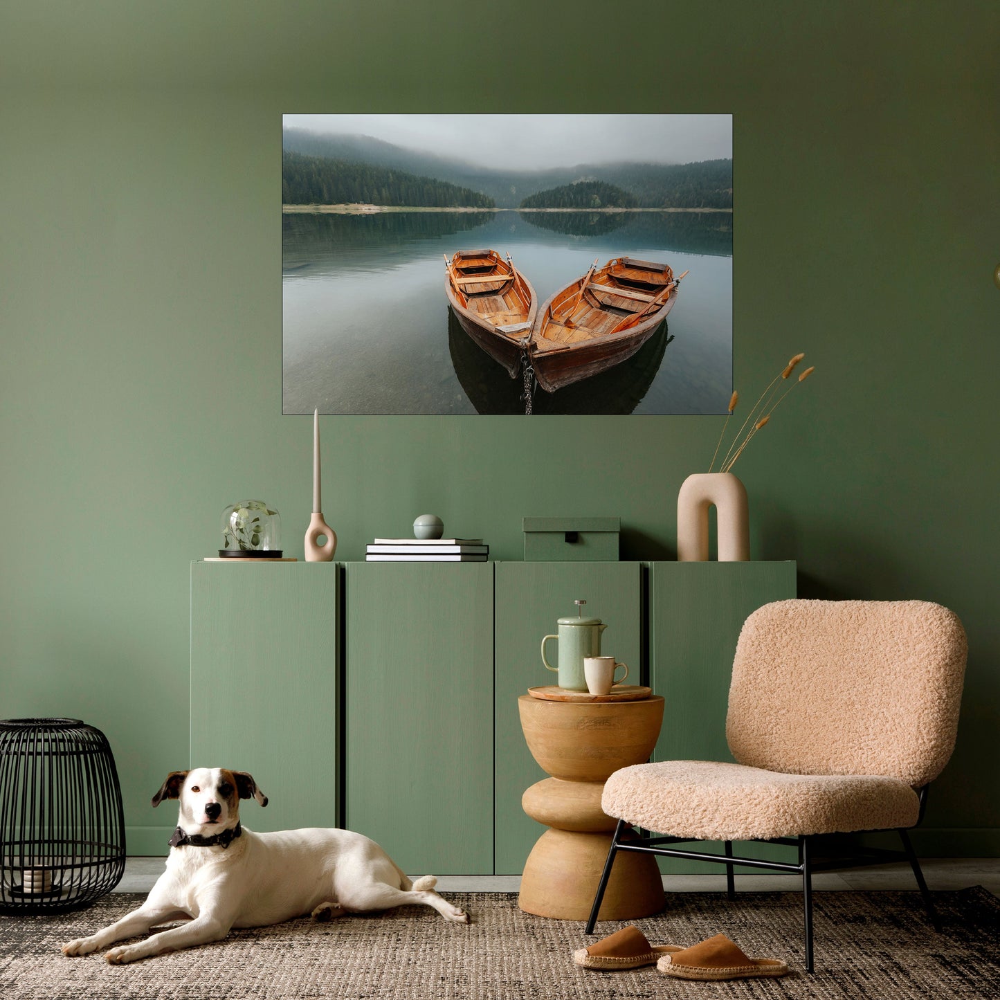 Poster orizzontale staccabile e attaccabile HARMONY OF BOATS