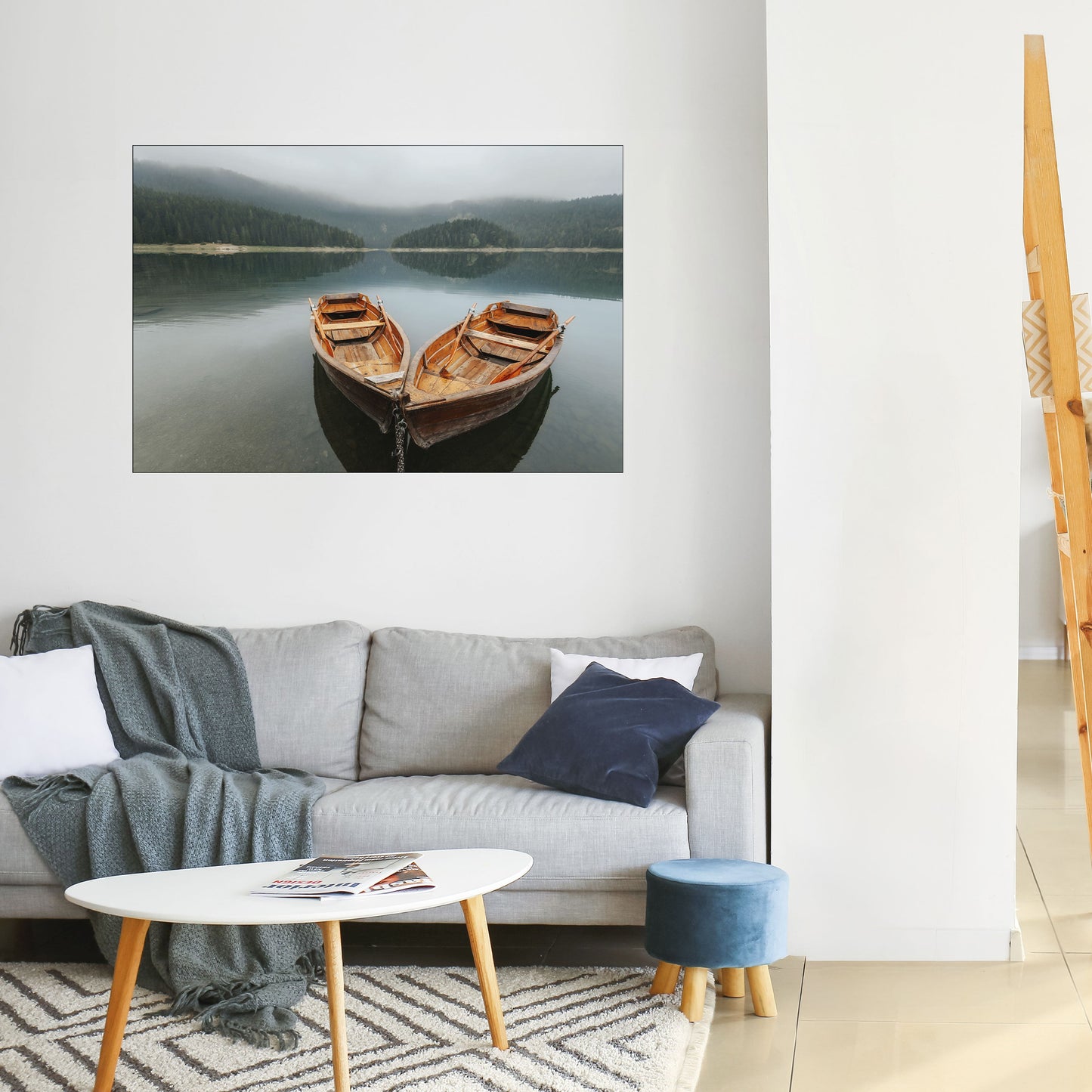Poster orizzontale staccabile e attaccabile HARMONY OF BOATS