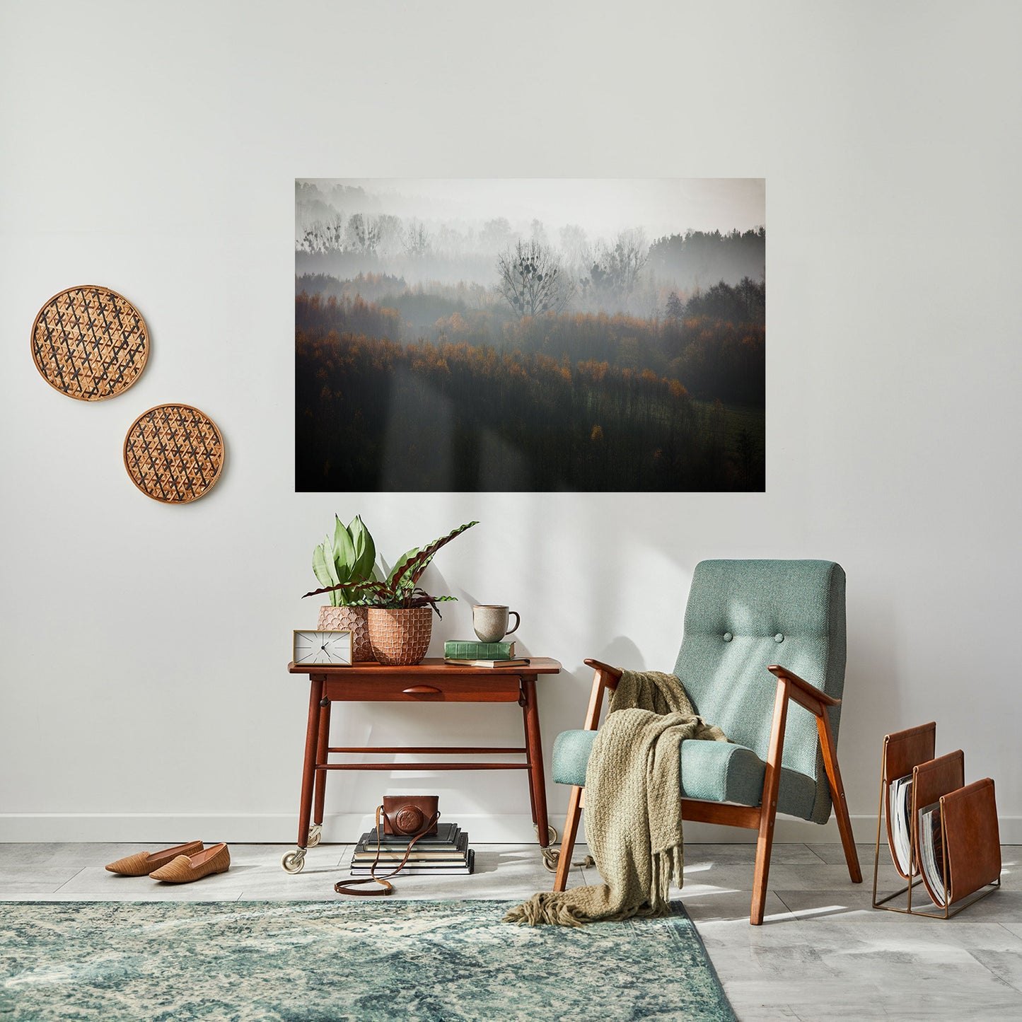 Poster orizzontale staccabile e attaccabile AUTUMNAL HAZE