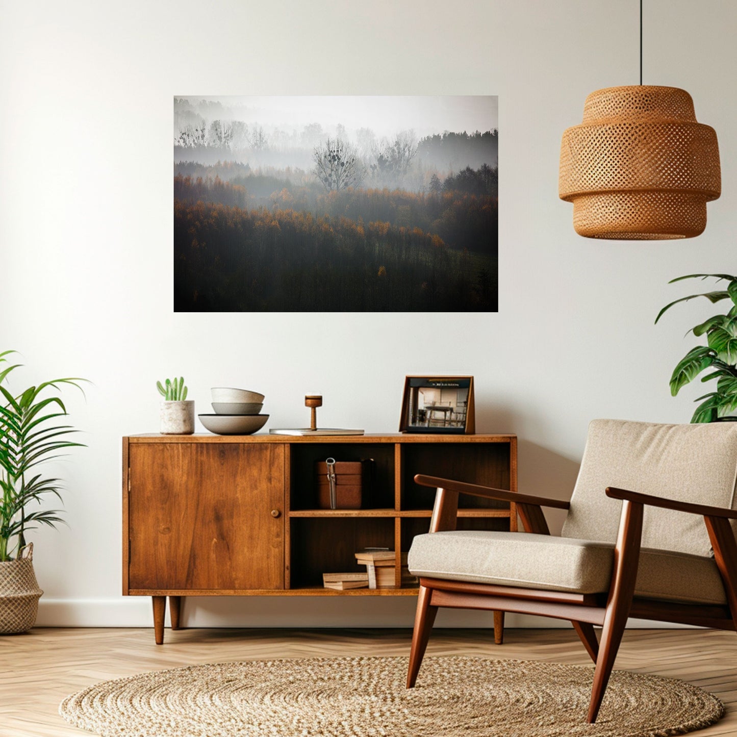 Poster orizzontale staccabile e attaccabile AUTUMNAL HAZE