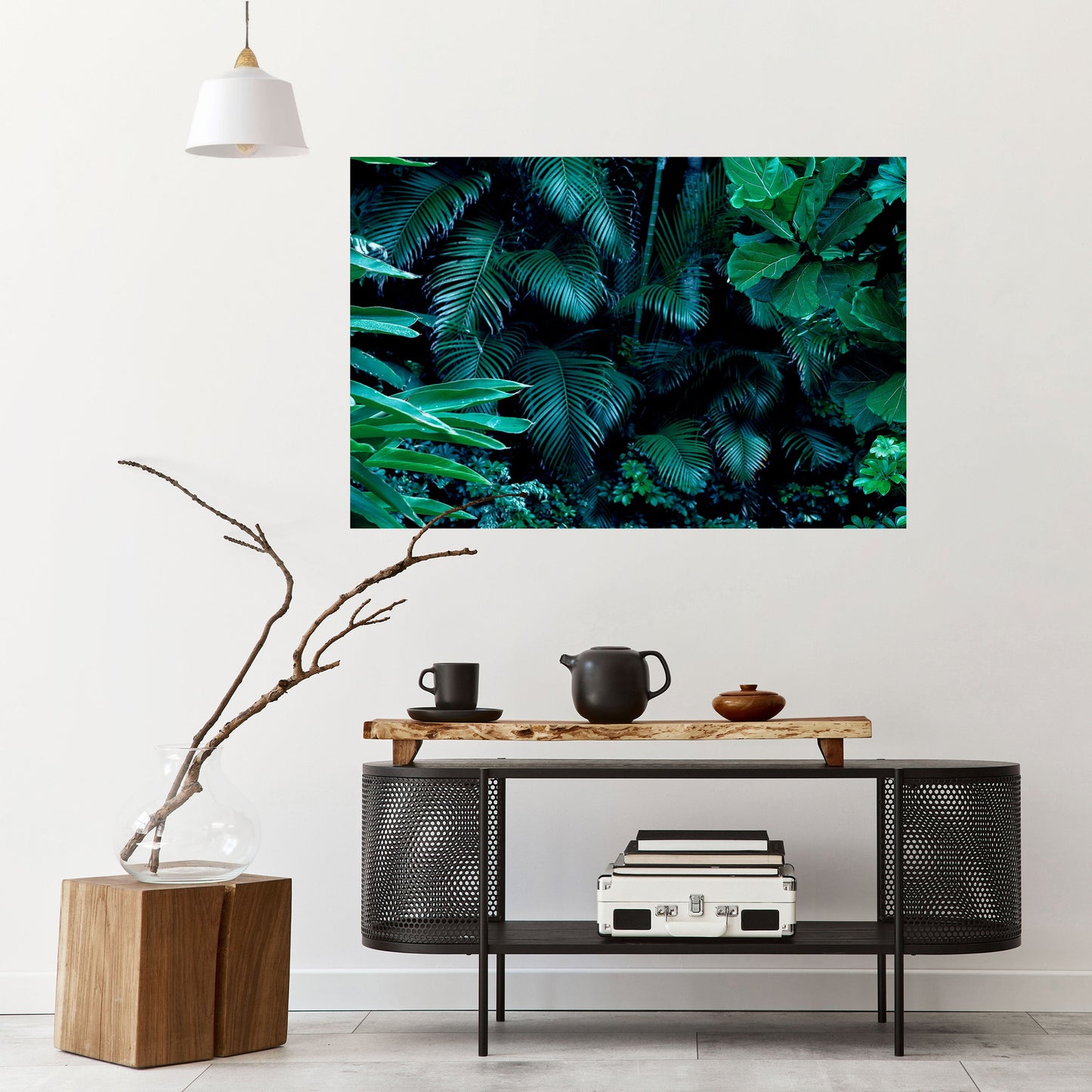 DEEP JUNGLE SERENADE Poster orizzontale staccabile e attaccabile